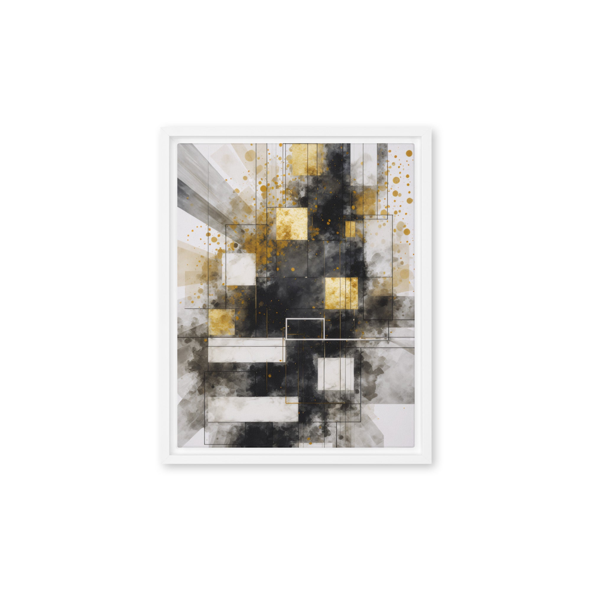Oriana framed canvas print product image in black frame, 24 x 32 inch large size