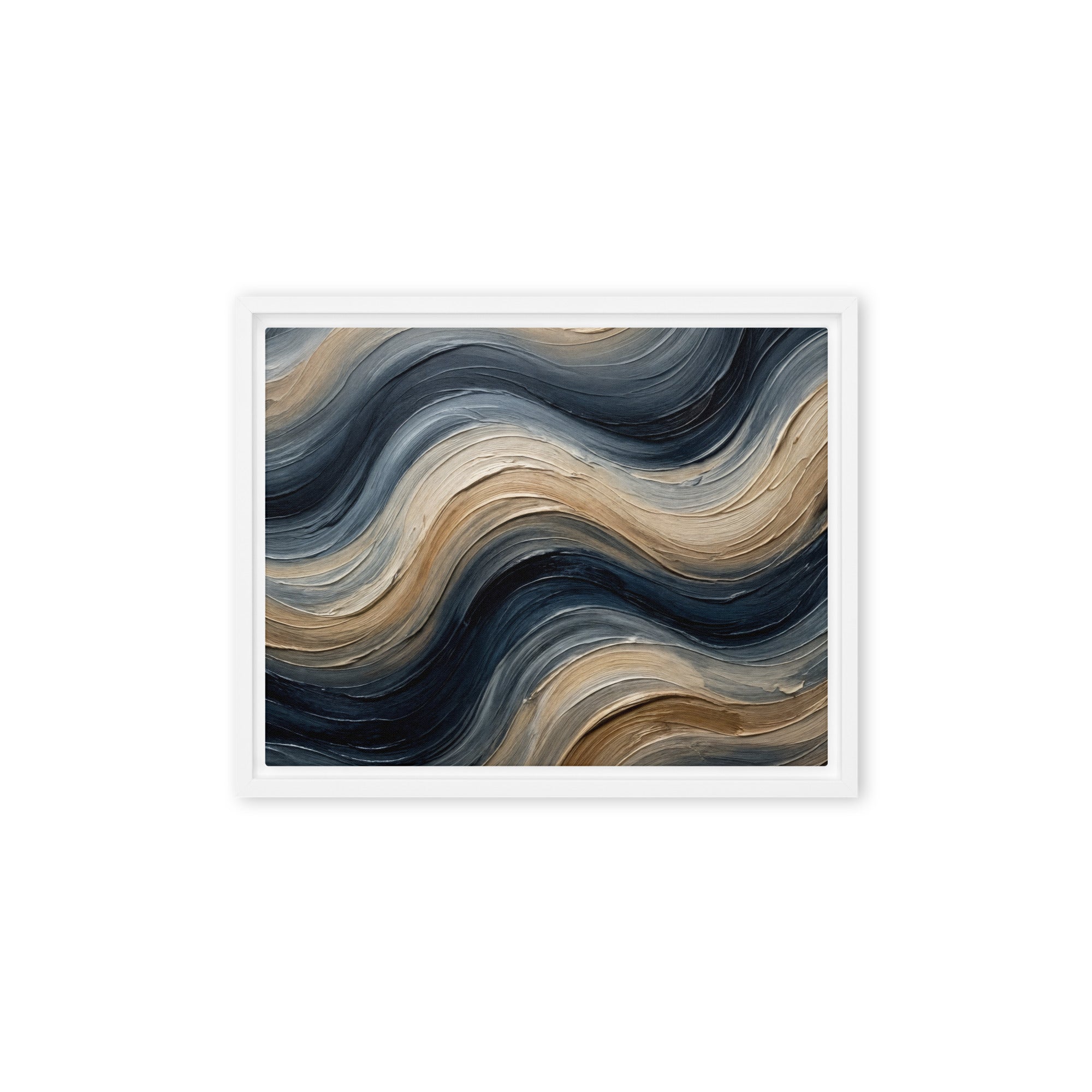 Conform framed canvas print product image in black frame, 20 x 28 inch large size