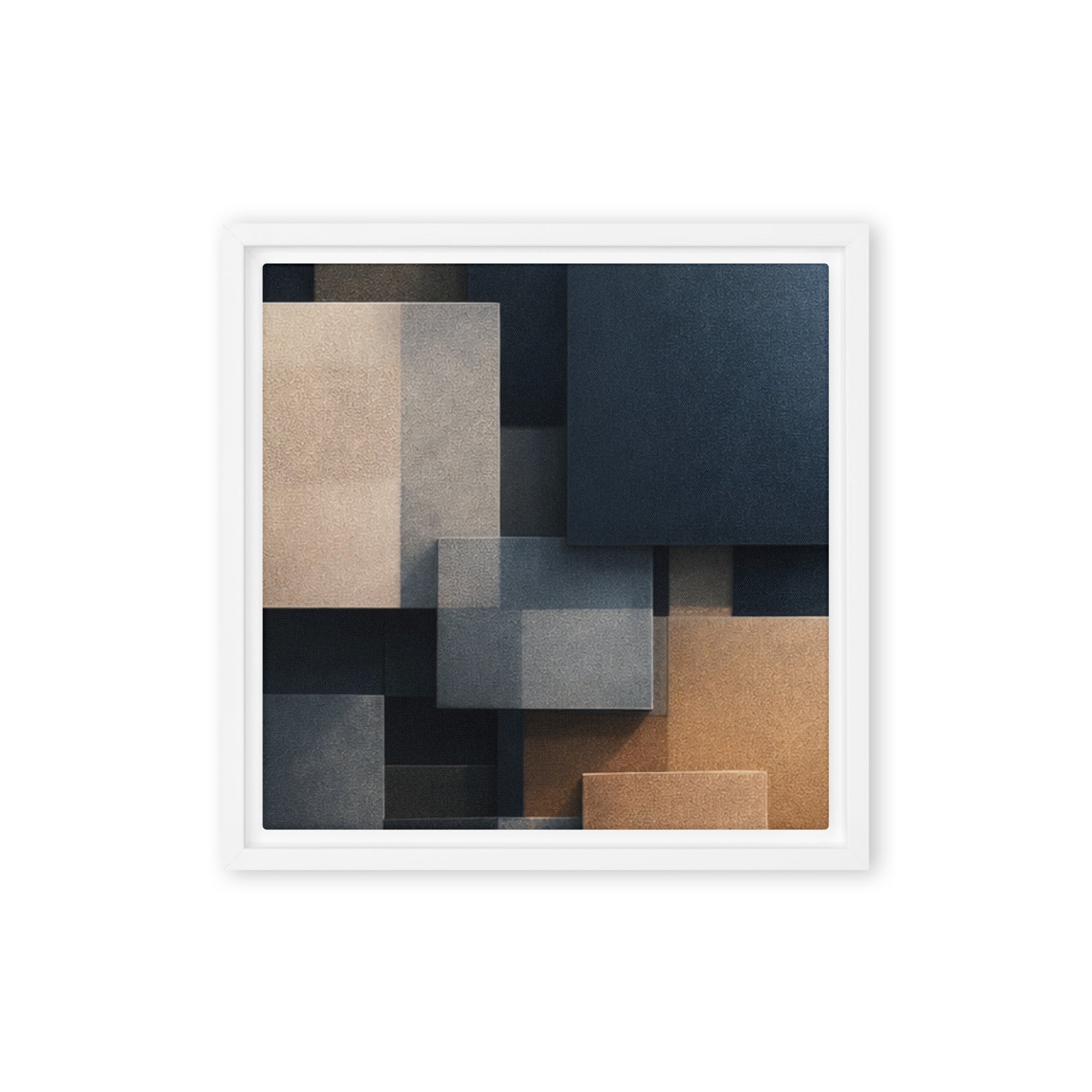 Monolith wall art product image as a framed canvas print in black frame, 24 x 32 inch large size
