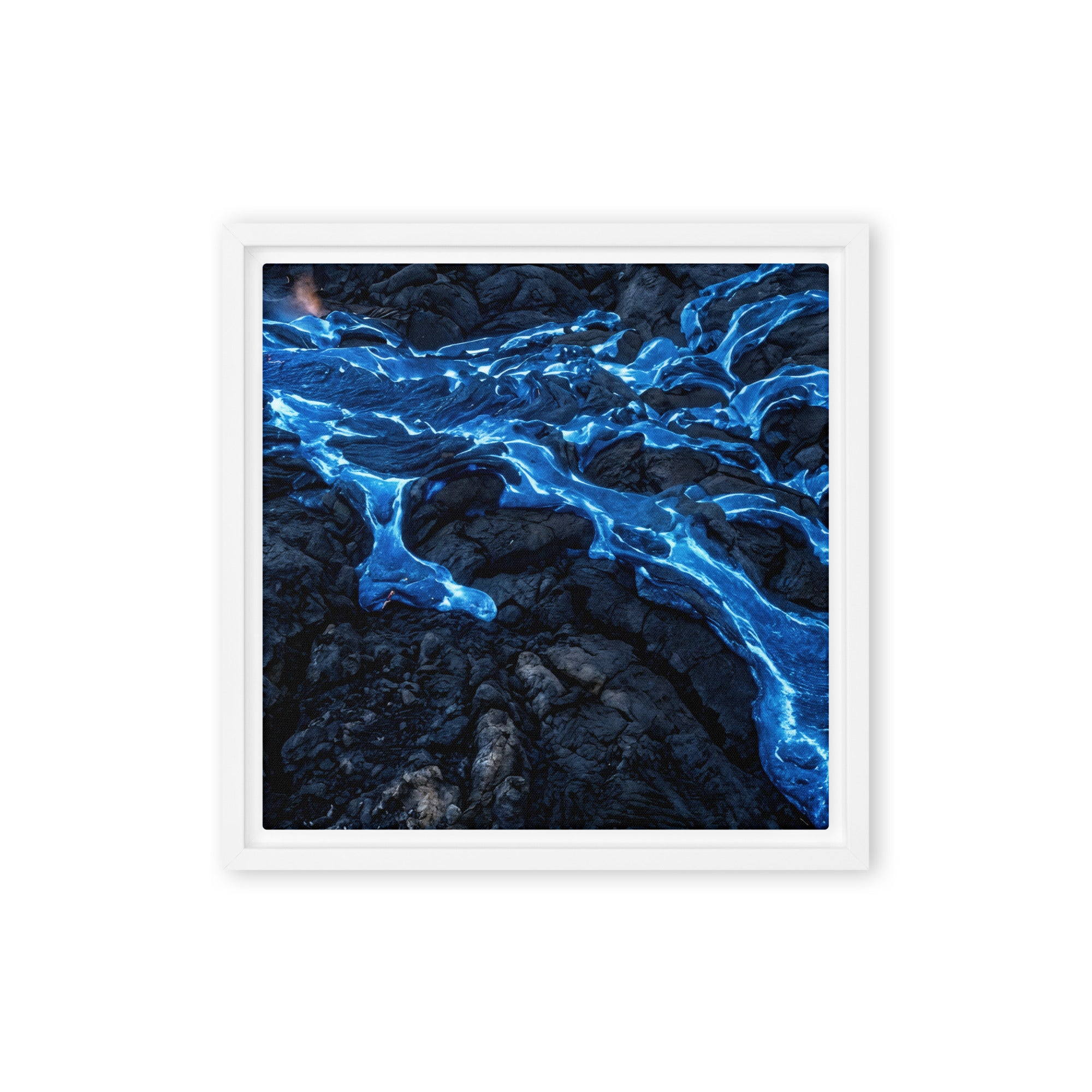 Scoria wall art product image as a framed canvas print in black frame, 24 x 32 inch large size