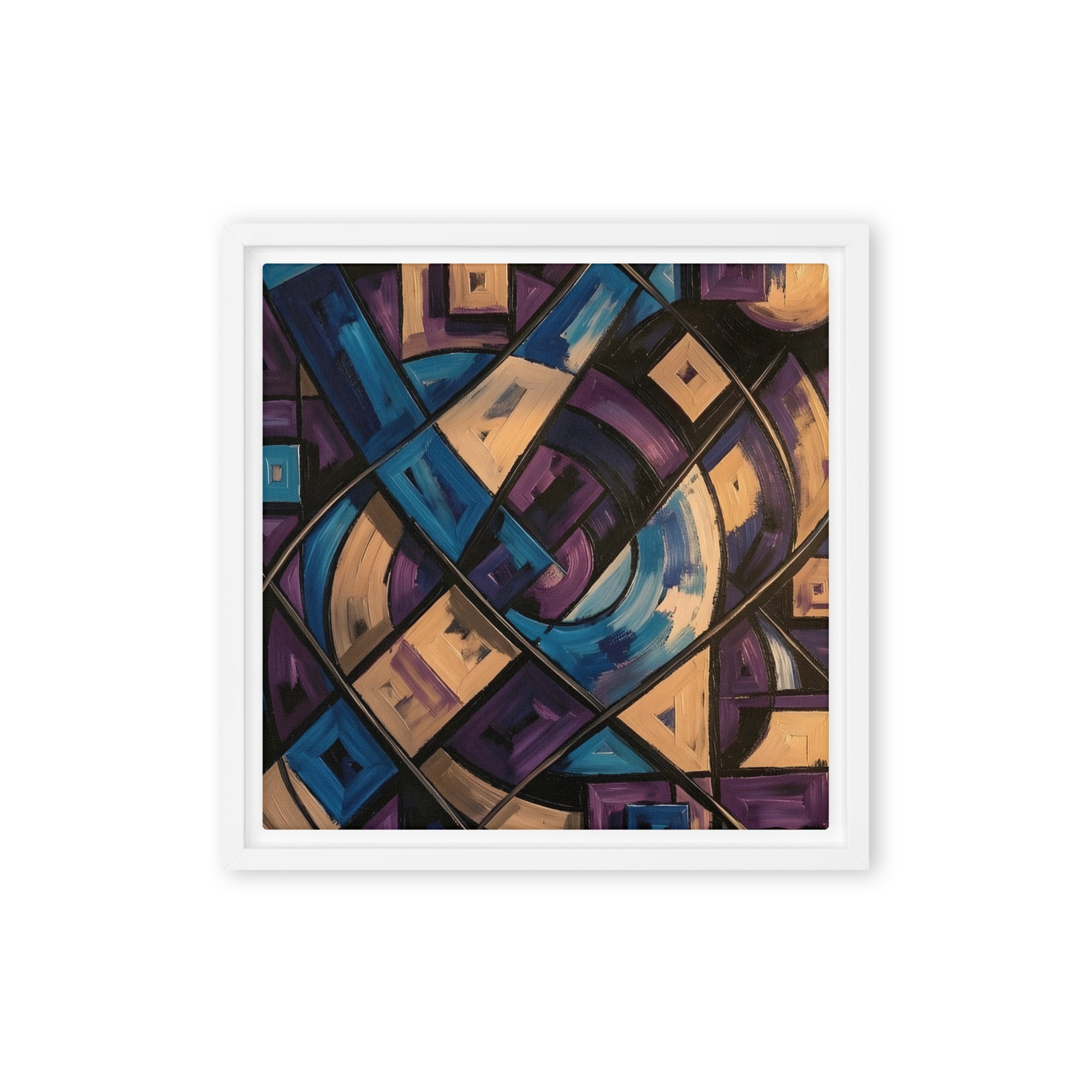 Relic framed canvas print product view in black frame, 16 x 20 inch universal size