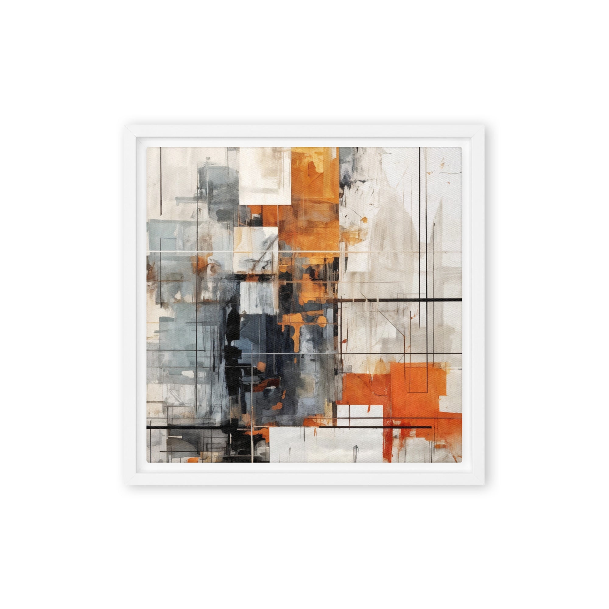 Corrupt wall art product image as a framed canvas print in black frame, 24 x 32 inch large size