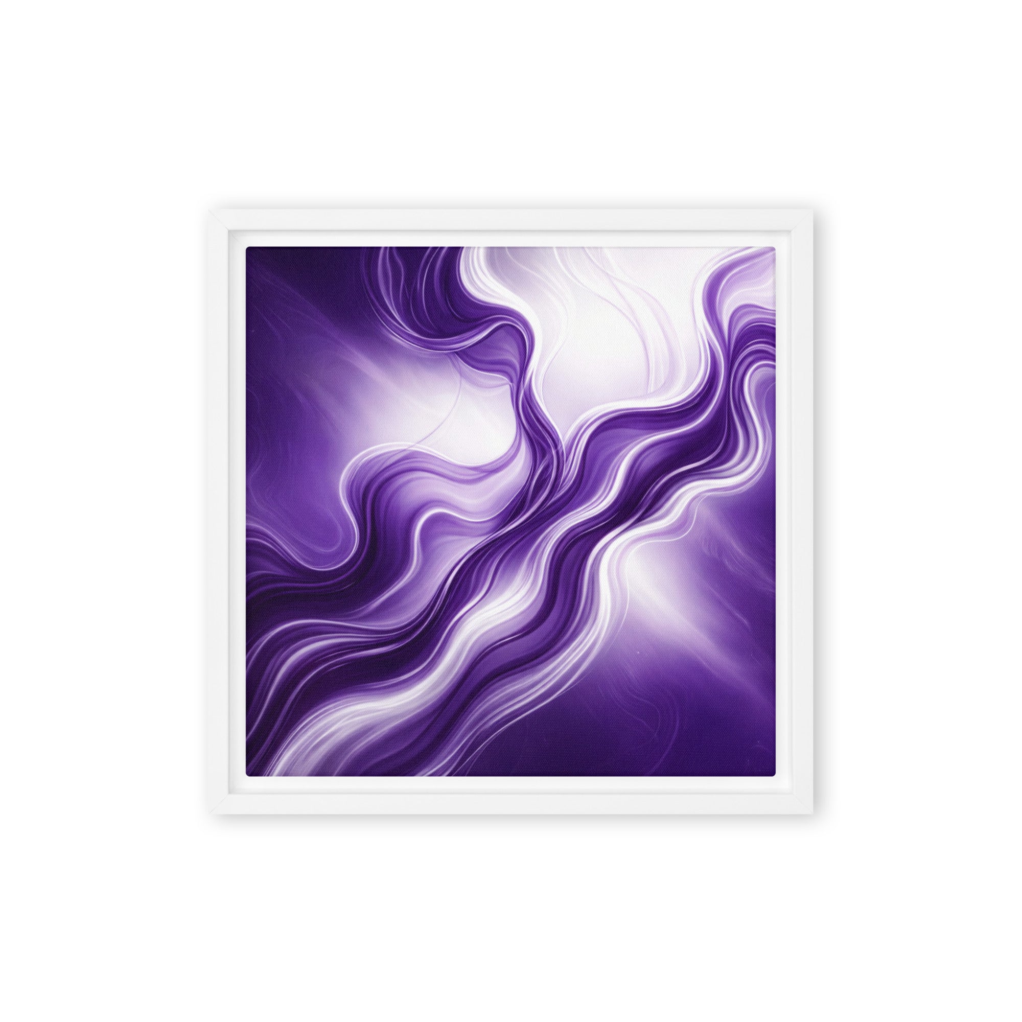 Silk framed canvas print wall display image in brown frame, 8 x 10 inch universal size