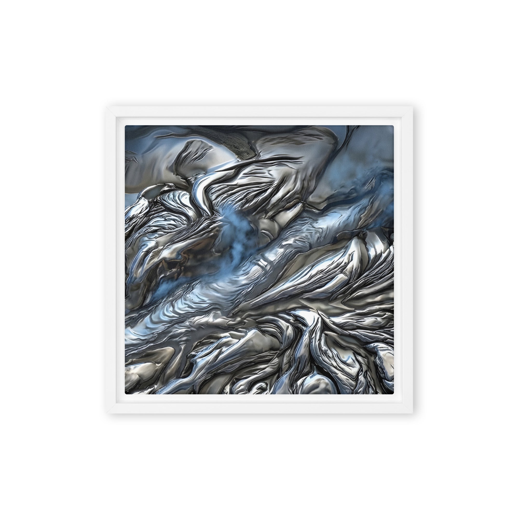 Andesite framed canvas print front-facing product image in black frame, 24 x 36 inch statement piece