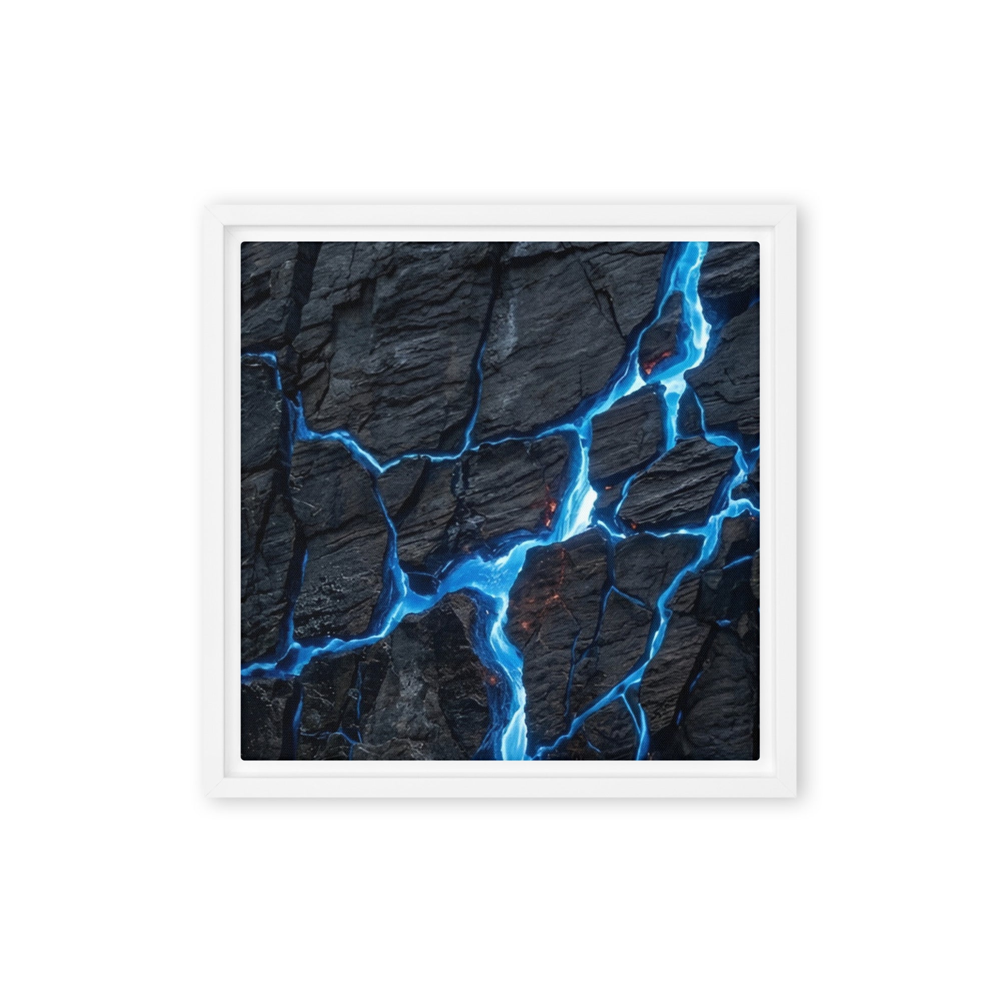 Effusions framed canvas print front-facing product image in black frame, 24 x 36 inch statement piece