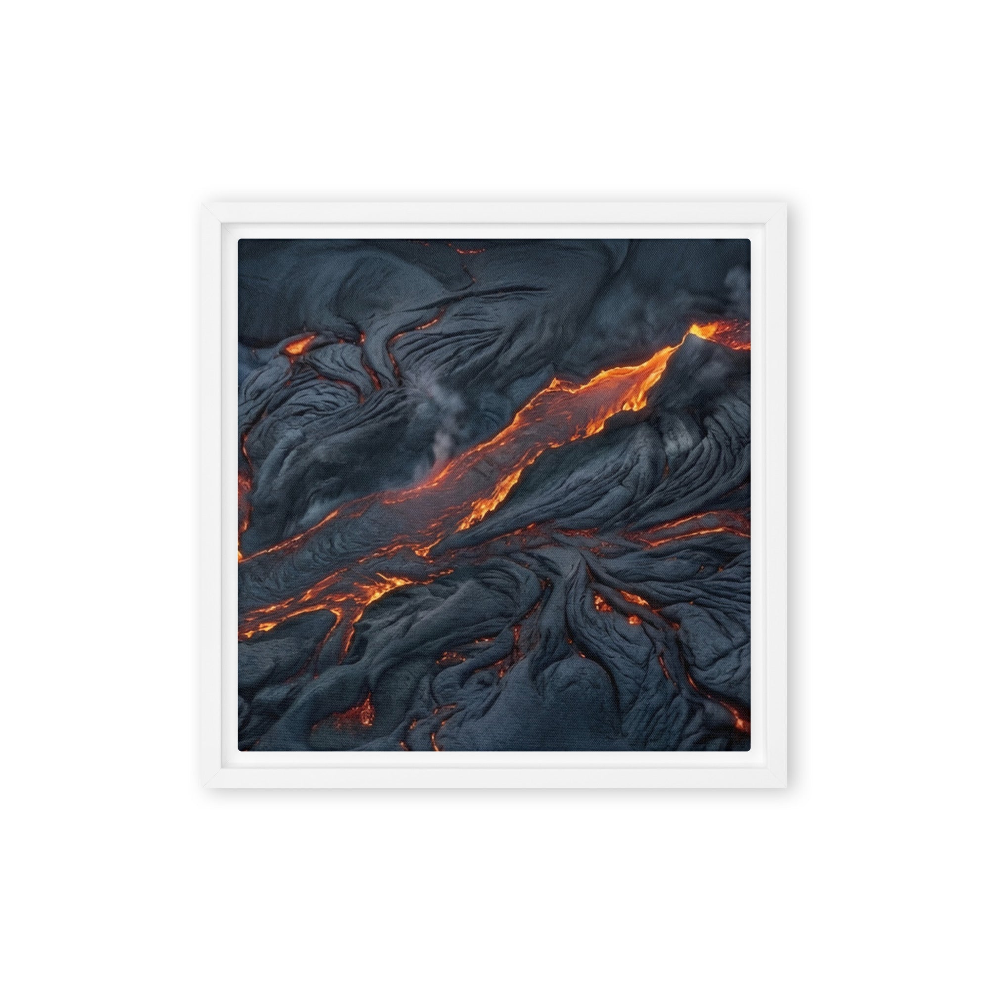 Molten framed canvas print front-facing product image in black frame, 24 x 36 inch statement piece