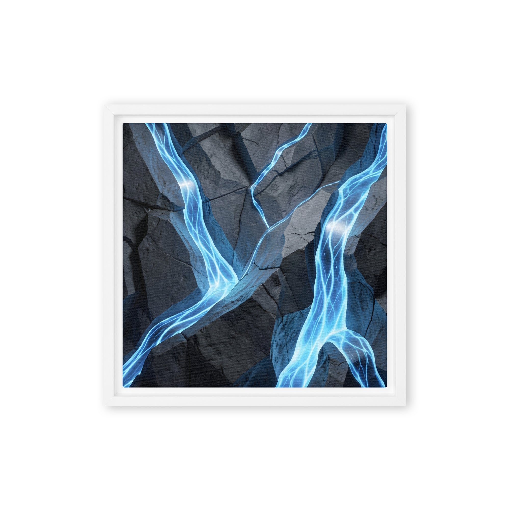 Tephra framed canvas print wall display image in brown frame, 8 x 10 inch universal size