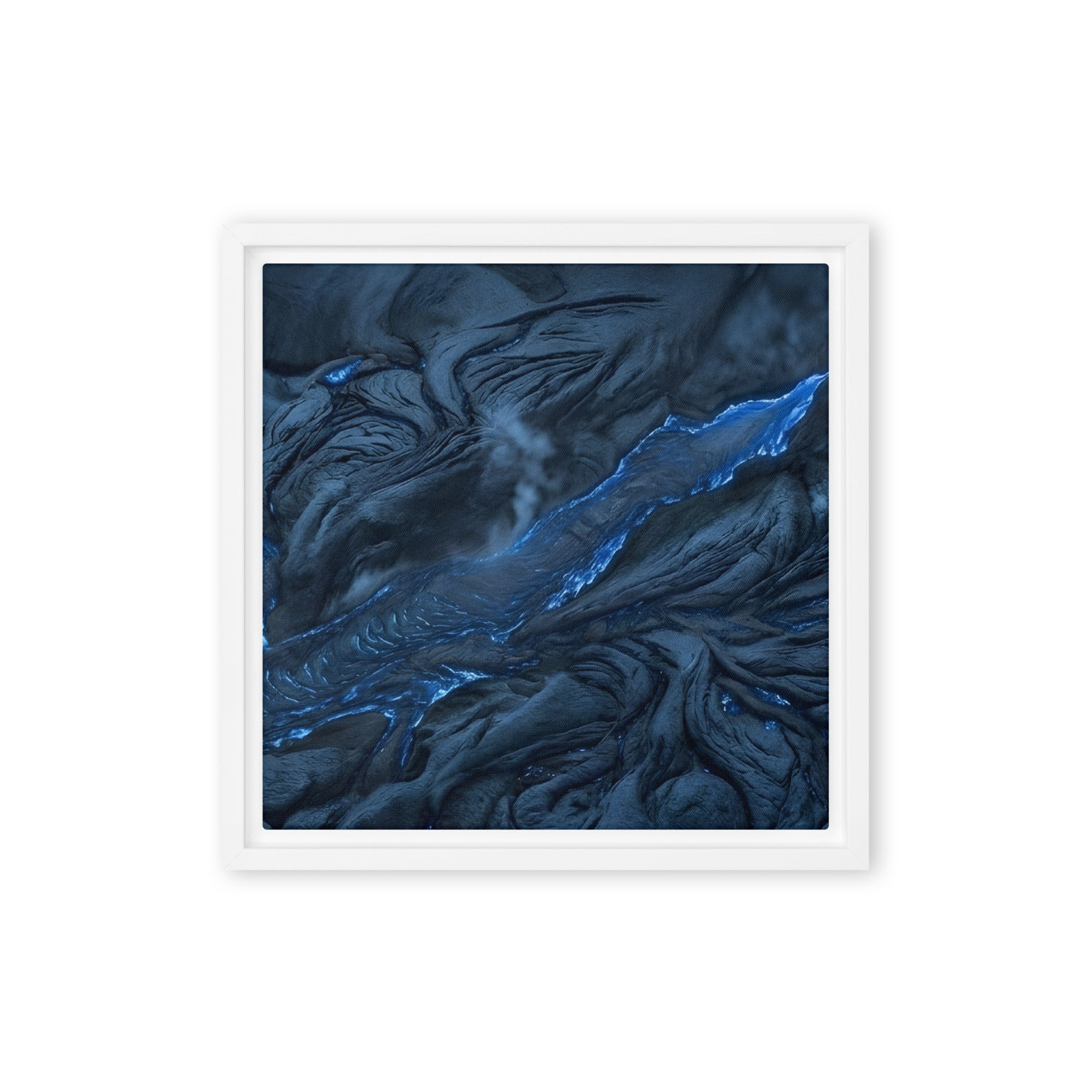 Vent framed canvas print wall display image in brown frame, 8 x 10 inch universal size