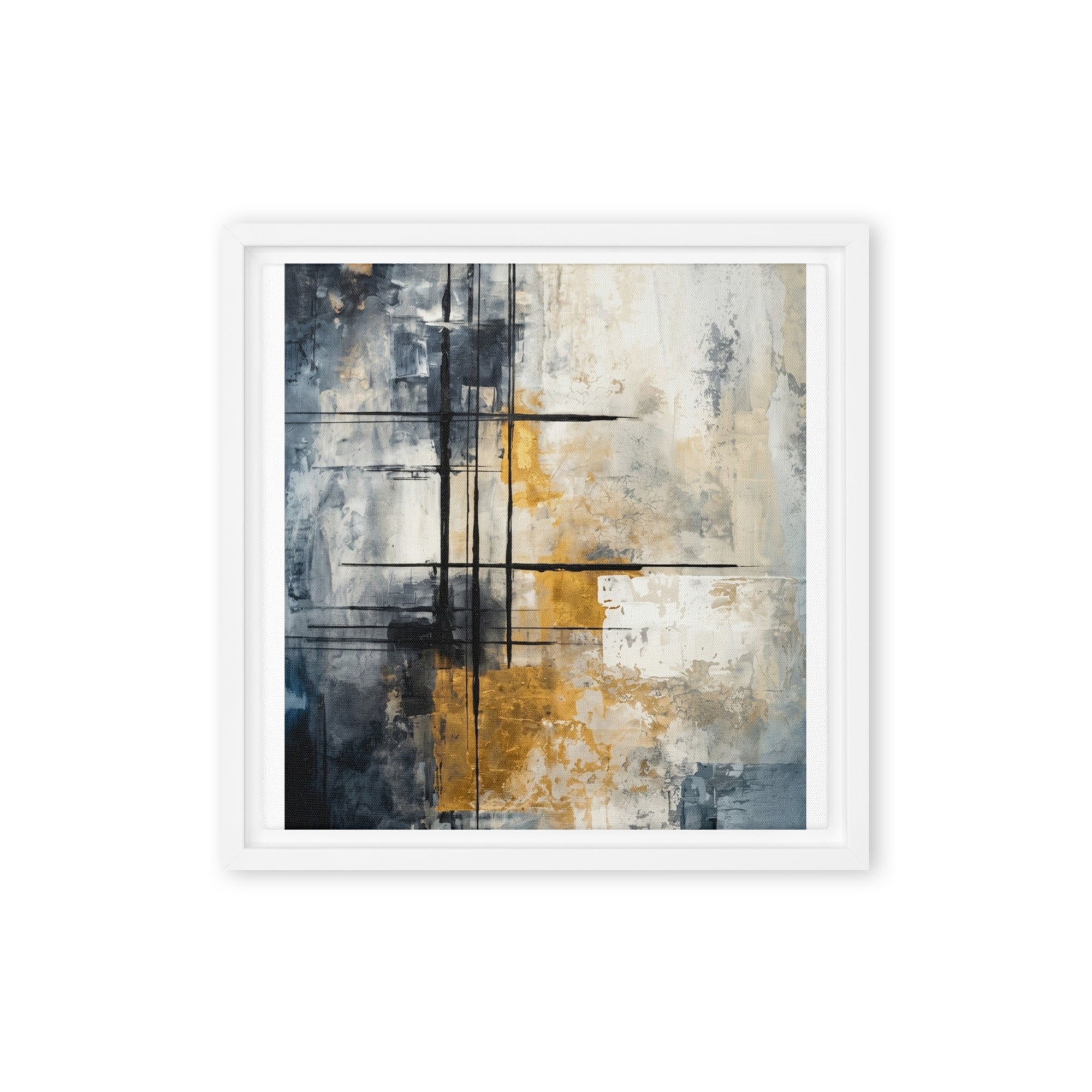 Elitist framed canvas print front-facing product image in black frame, 24 x 36 inch statement piece