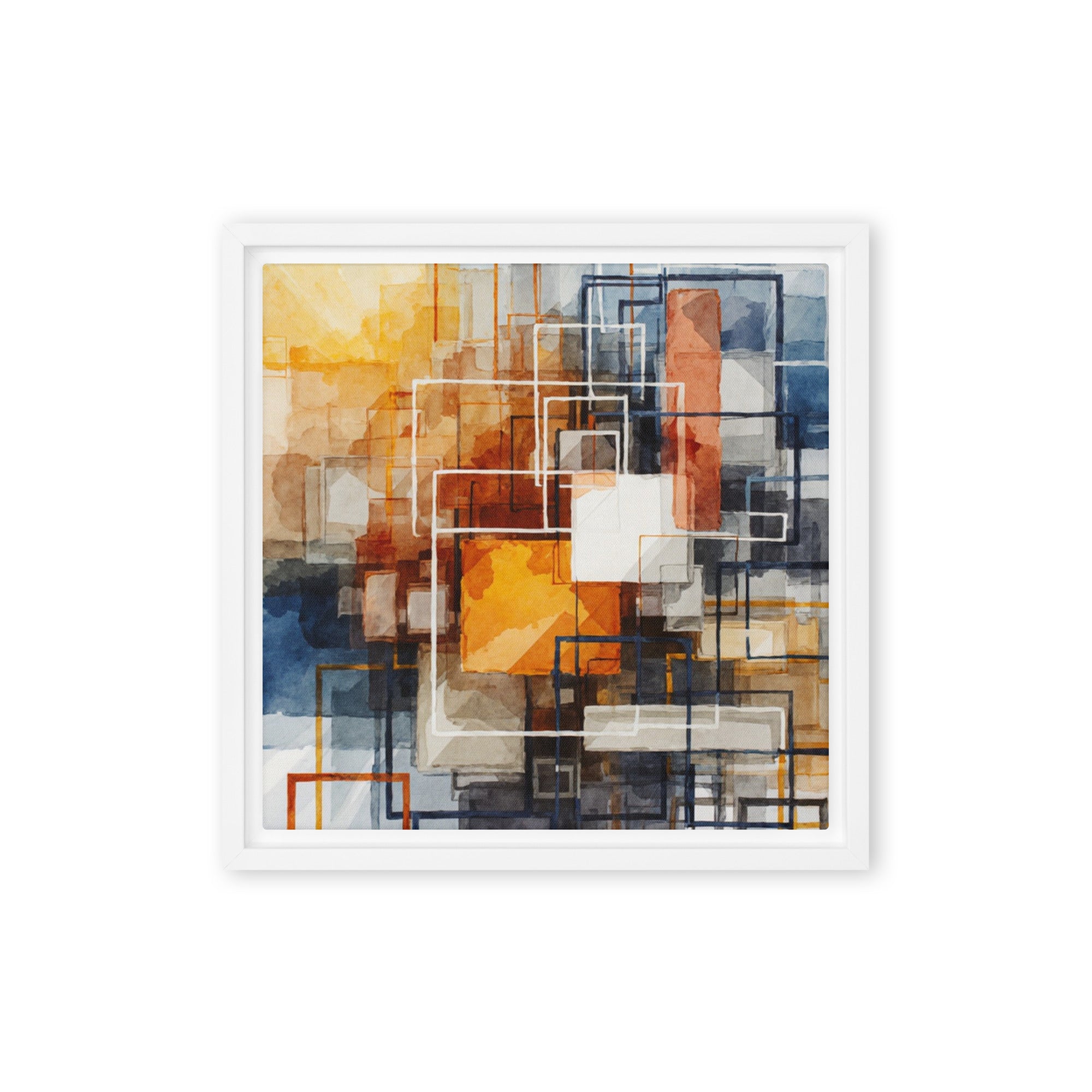 Plinth framed canvas print front-facing product image in black frame, 24 x 36 inch statement piece