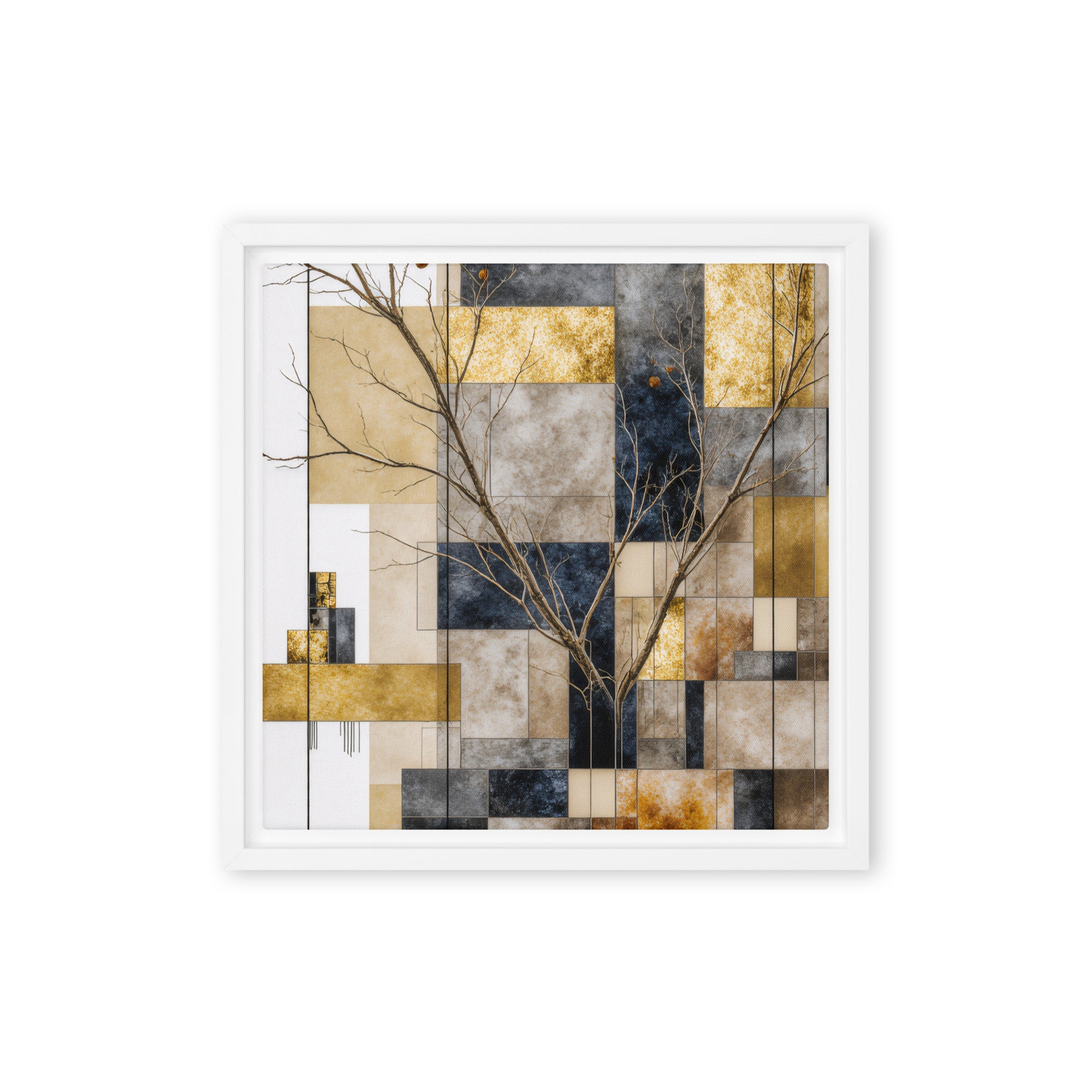 Solari framed canvas print front-facing product image in black frame, 24 x 36 inch statement piece