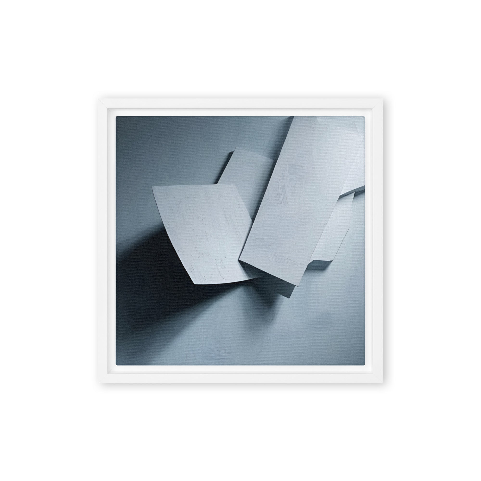 Silhouette framed canvas print front-facing product image in black frame, 24 x 36 inch statement piece