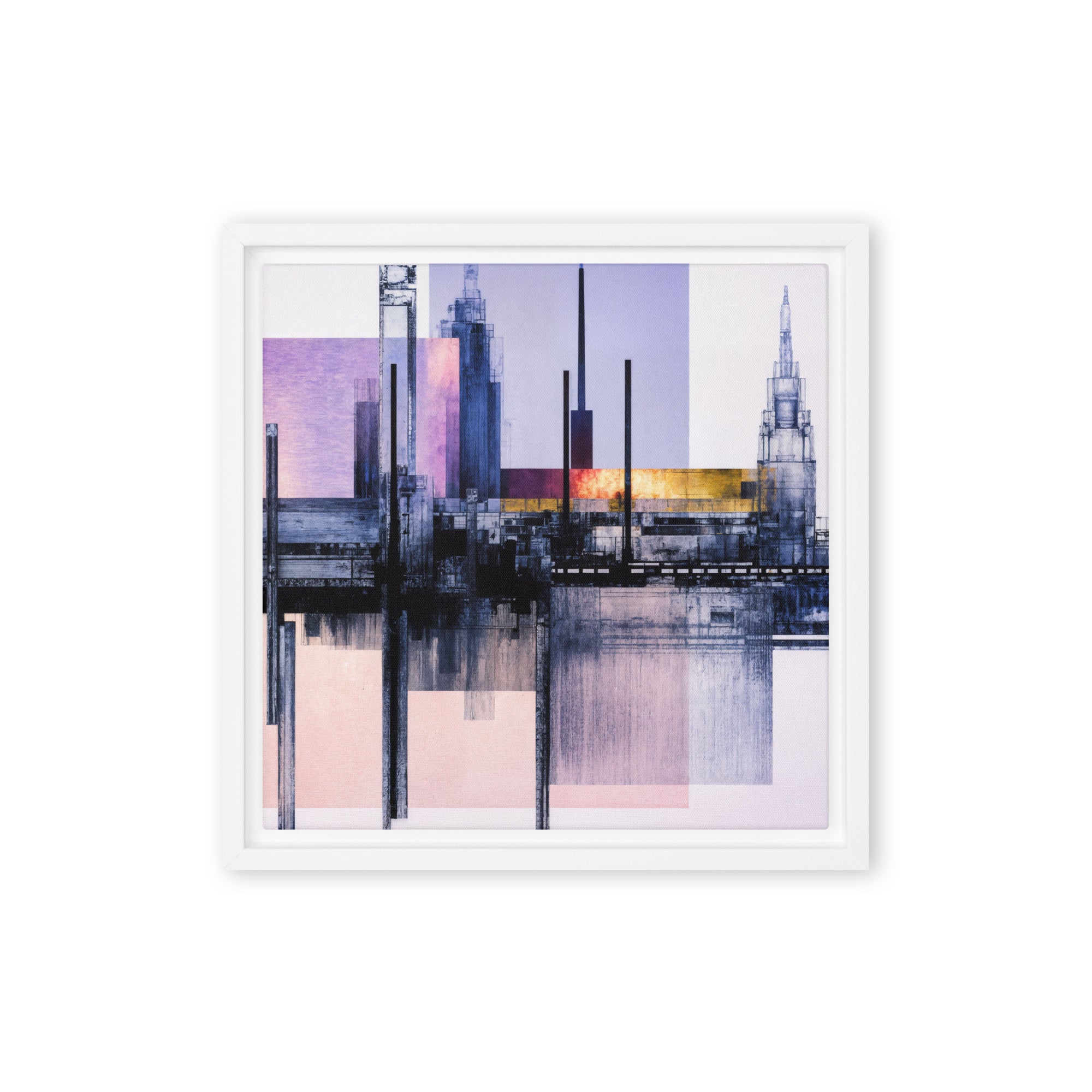 Escapes wall art product image as a framed canvas print in black frame, 24 x 32 inch large size