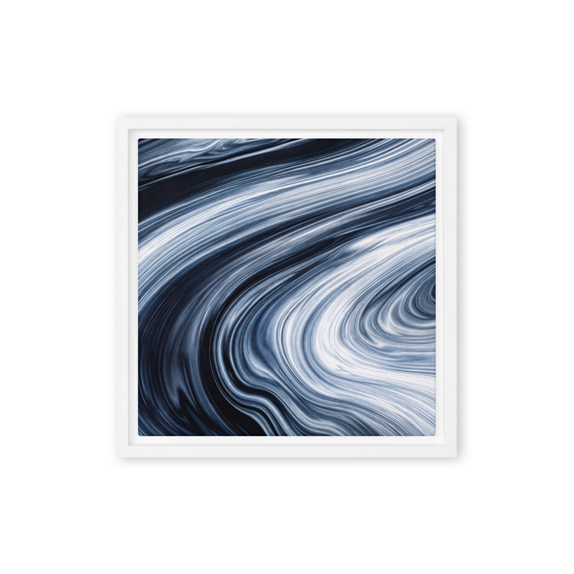 Vortex wall art product image as a framed canvas print in black frame, 24 x 32 inch large size