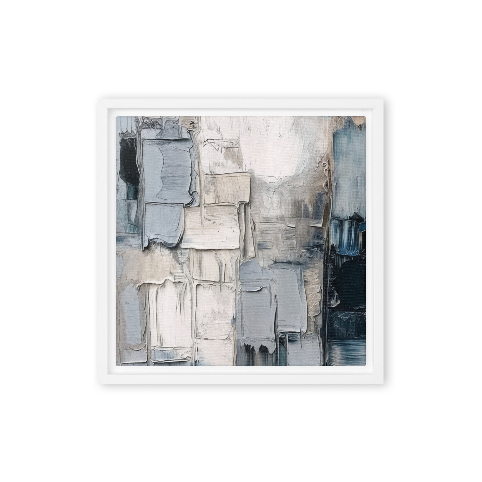 Haze framed canvas print front-facing product image in black frame, 24 x 36 inch statement piece