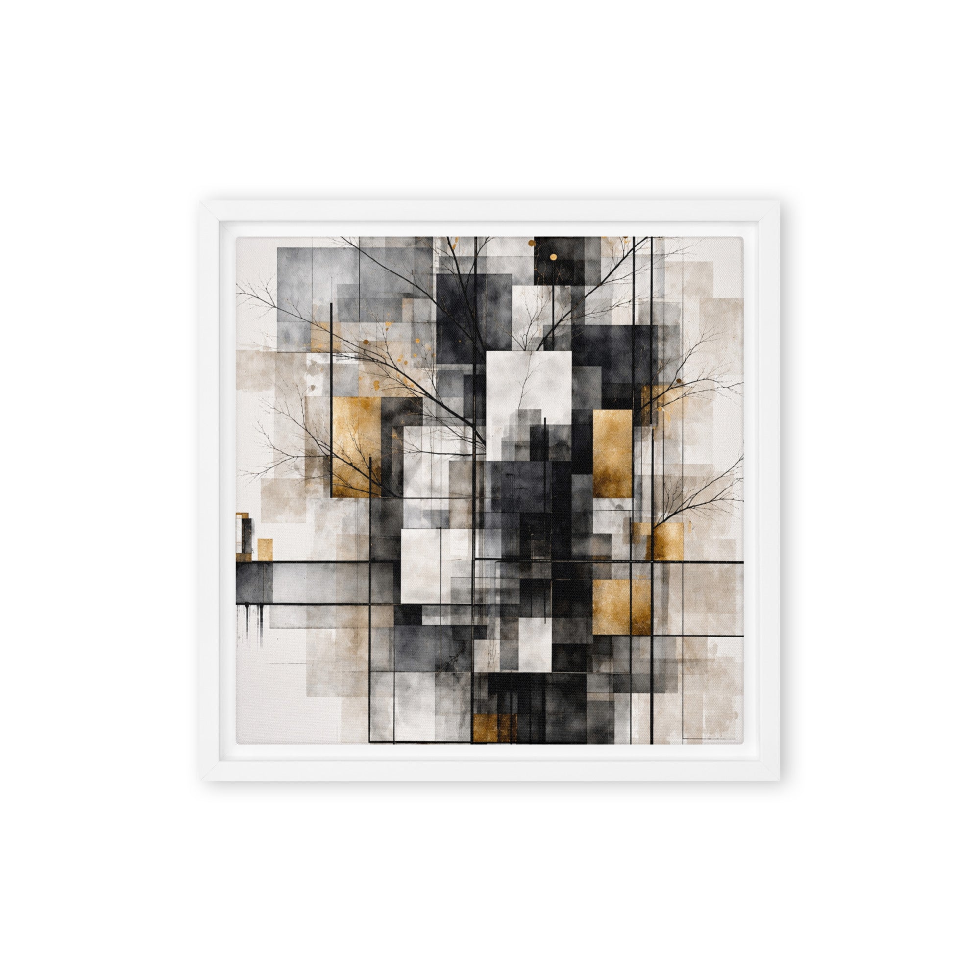 Avect wall art product image as a framed canvas print in black frame, 24 x 32 inch large size