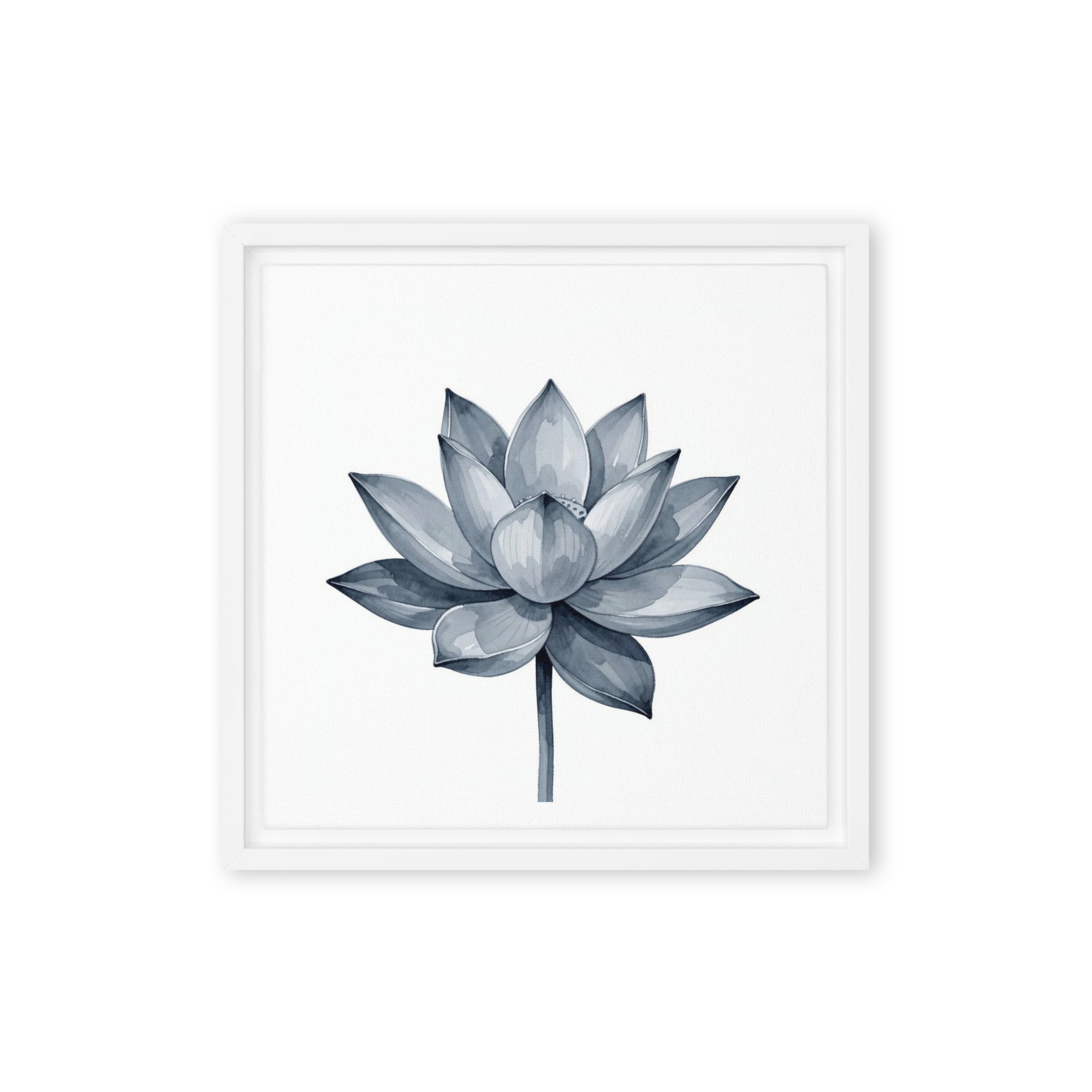 Slate IV framed canvas print front-facing product image in white frame
