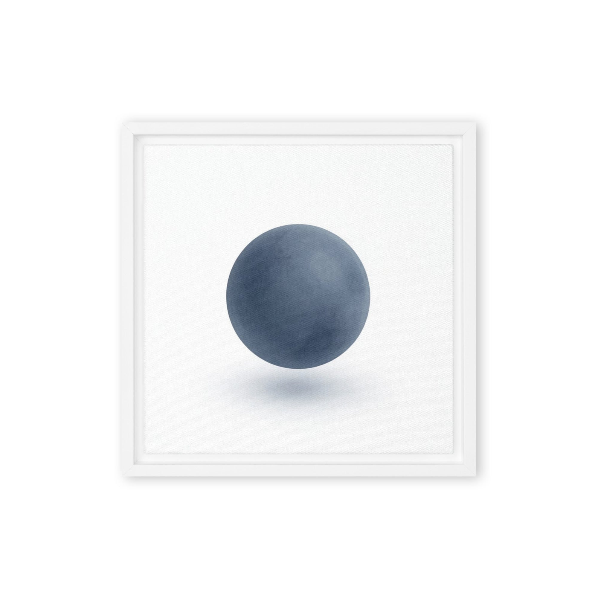 Slate VII framed canvas print front-facing product image in white frame