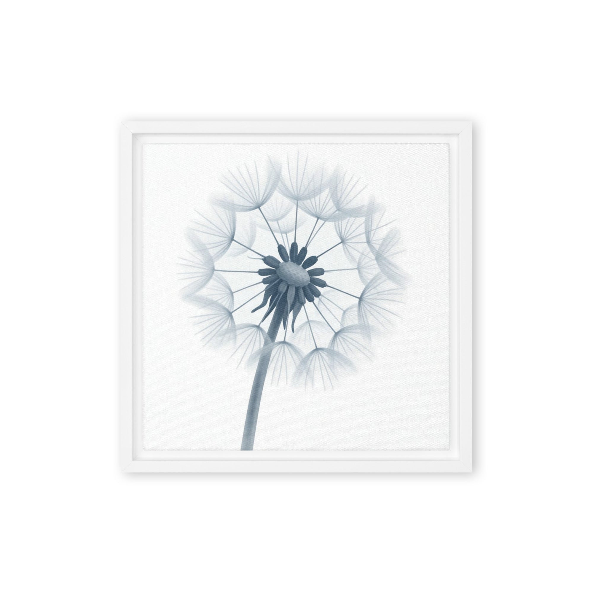 Slate VIII framed canvas print front-facing product image in white frame