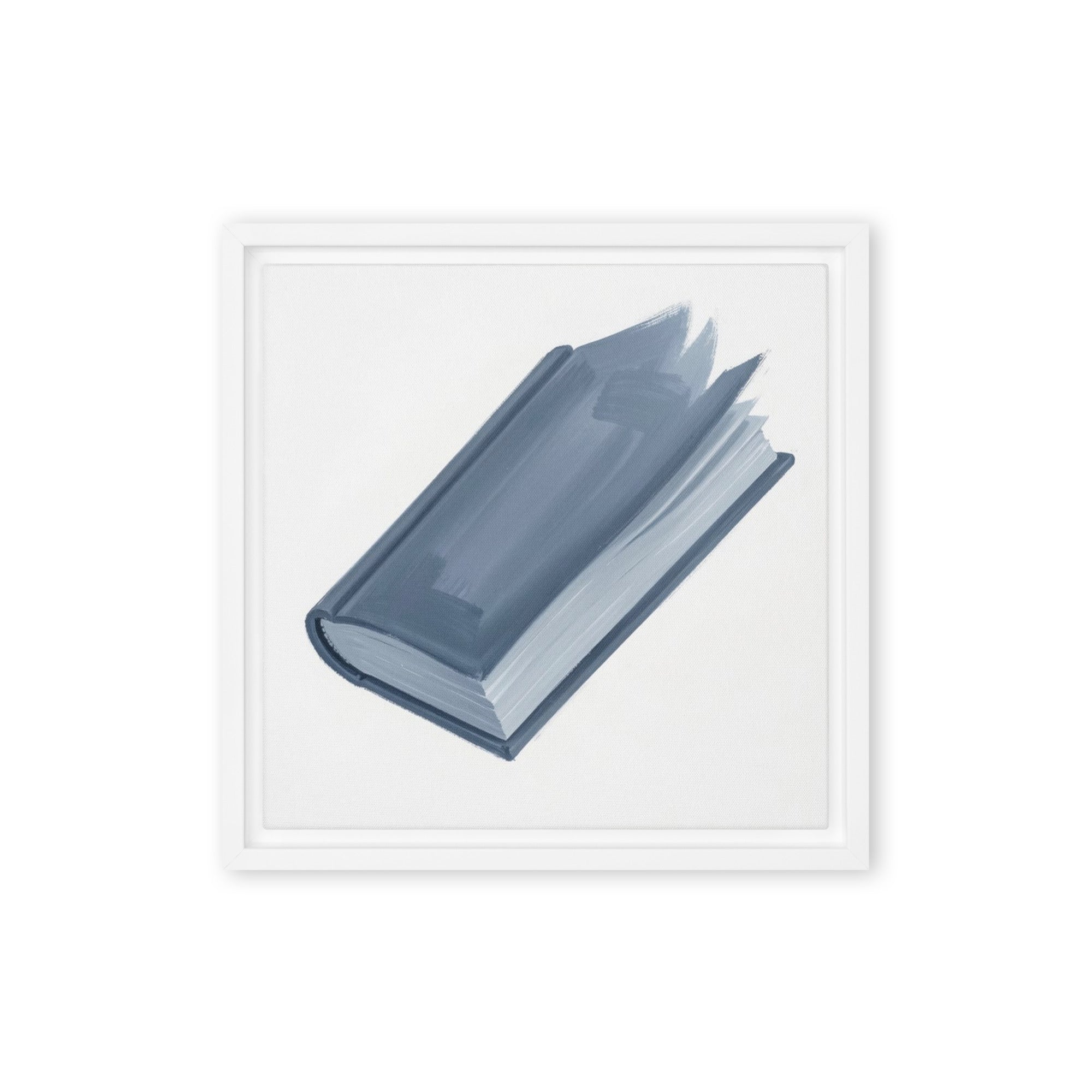 Slate XII framed canvas print front-facing product image in white frame