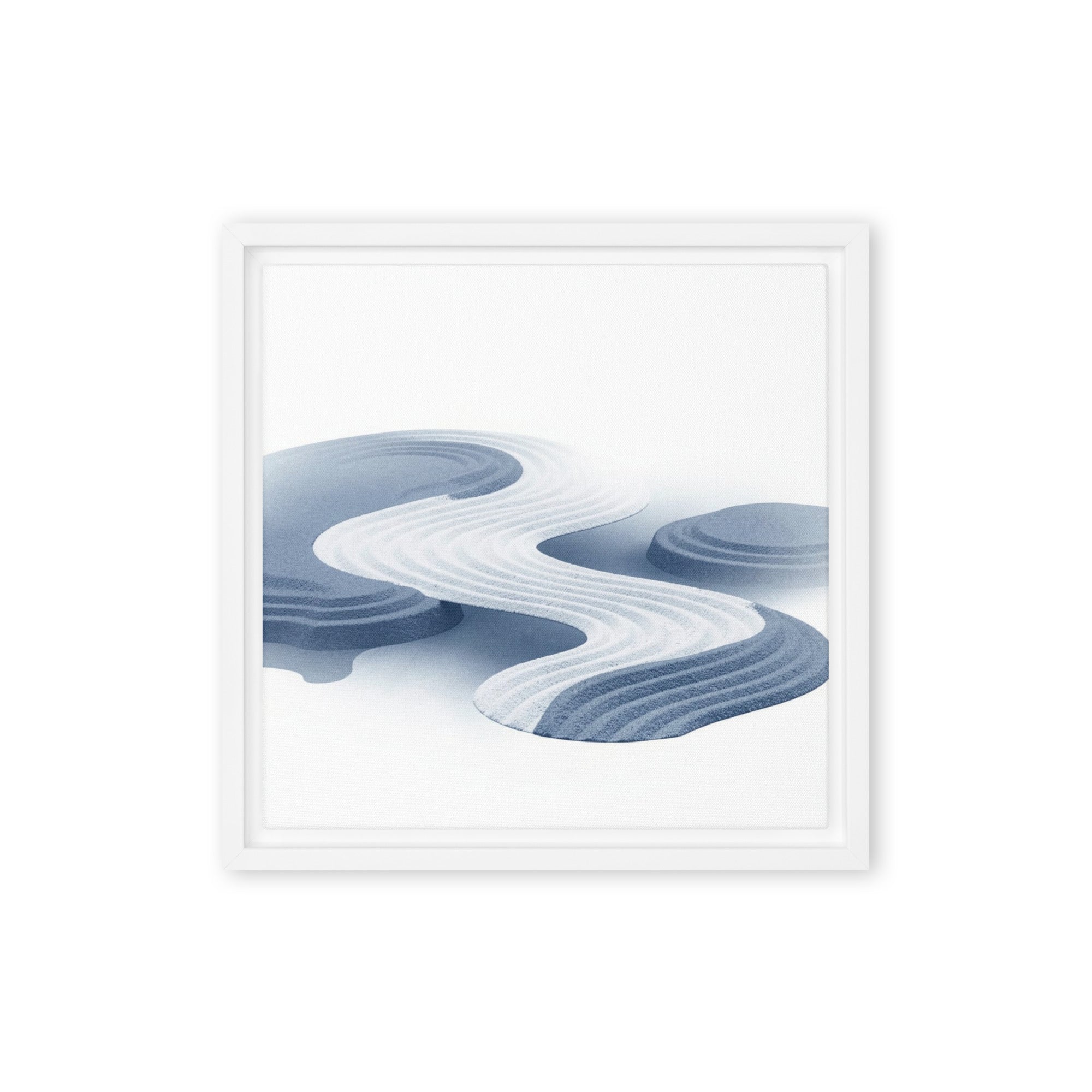 Slate XIII framed canvas print front-facing product image in white frame