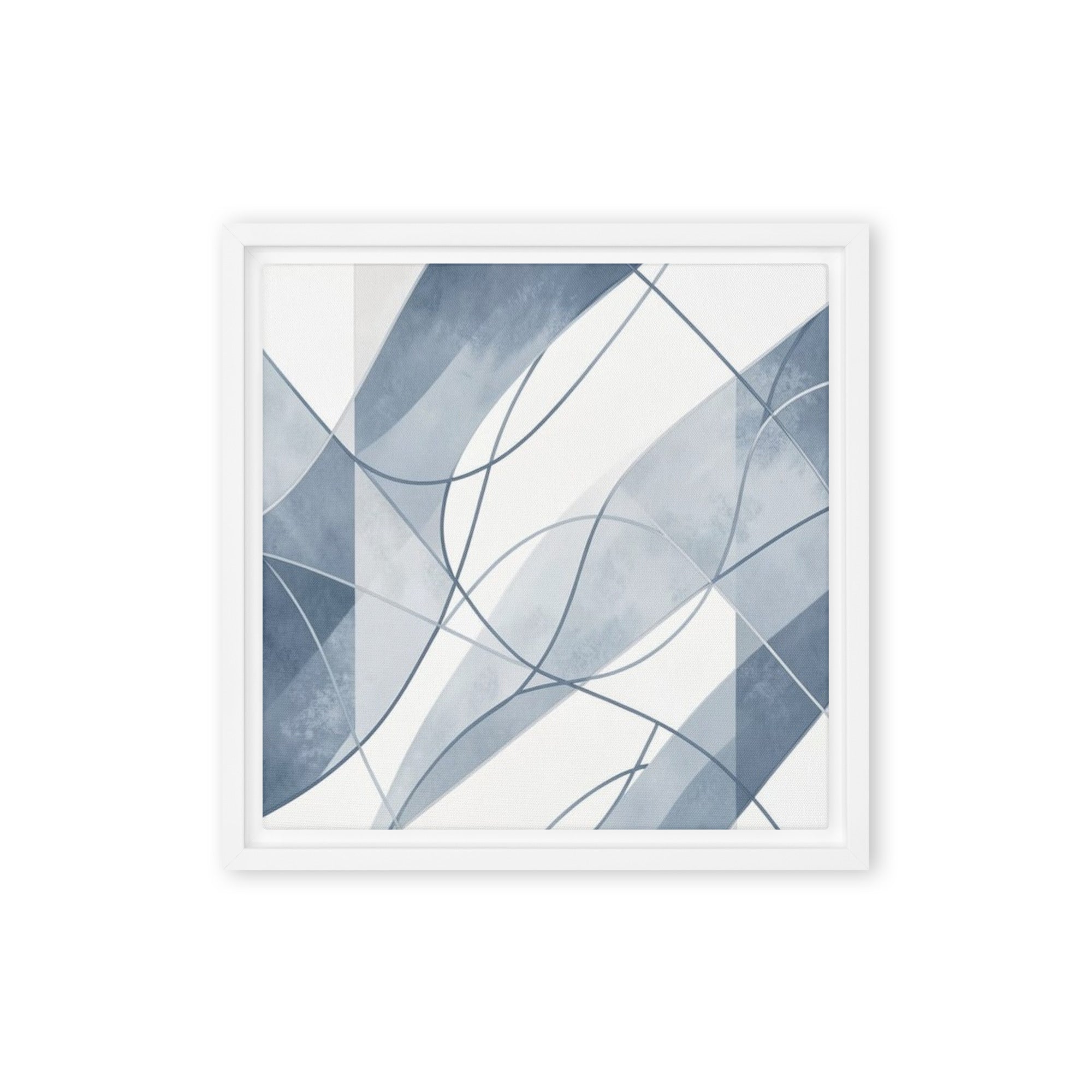 Slate XVII framed canvas print front-facing product image in white frame