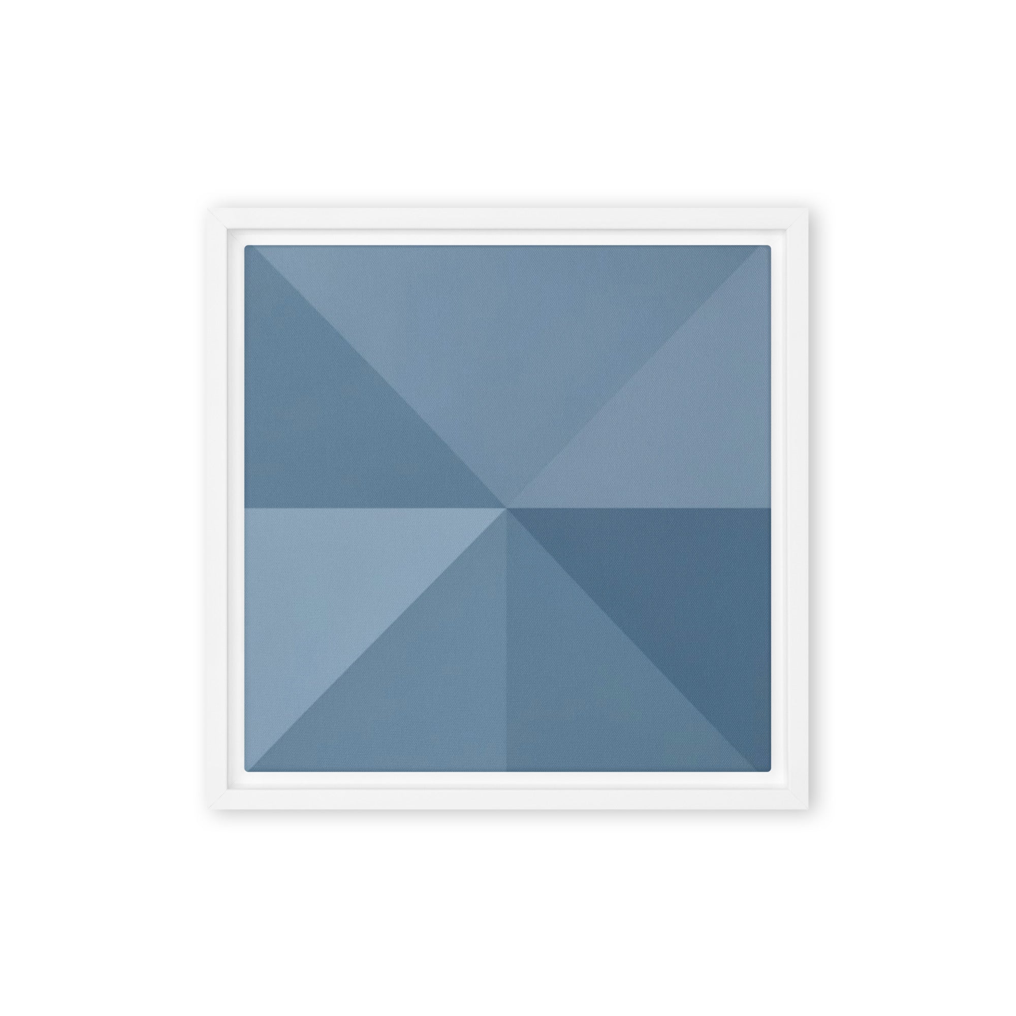 Slate XVIII framed canvas print front-facing product image in white frame