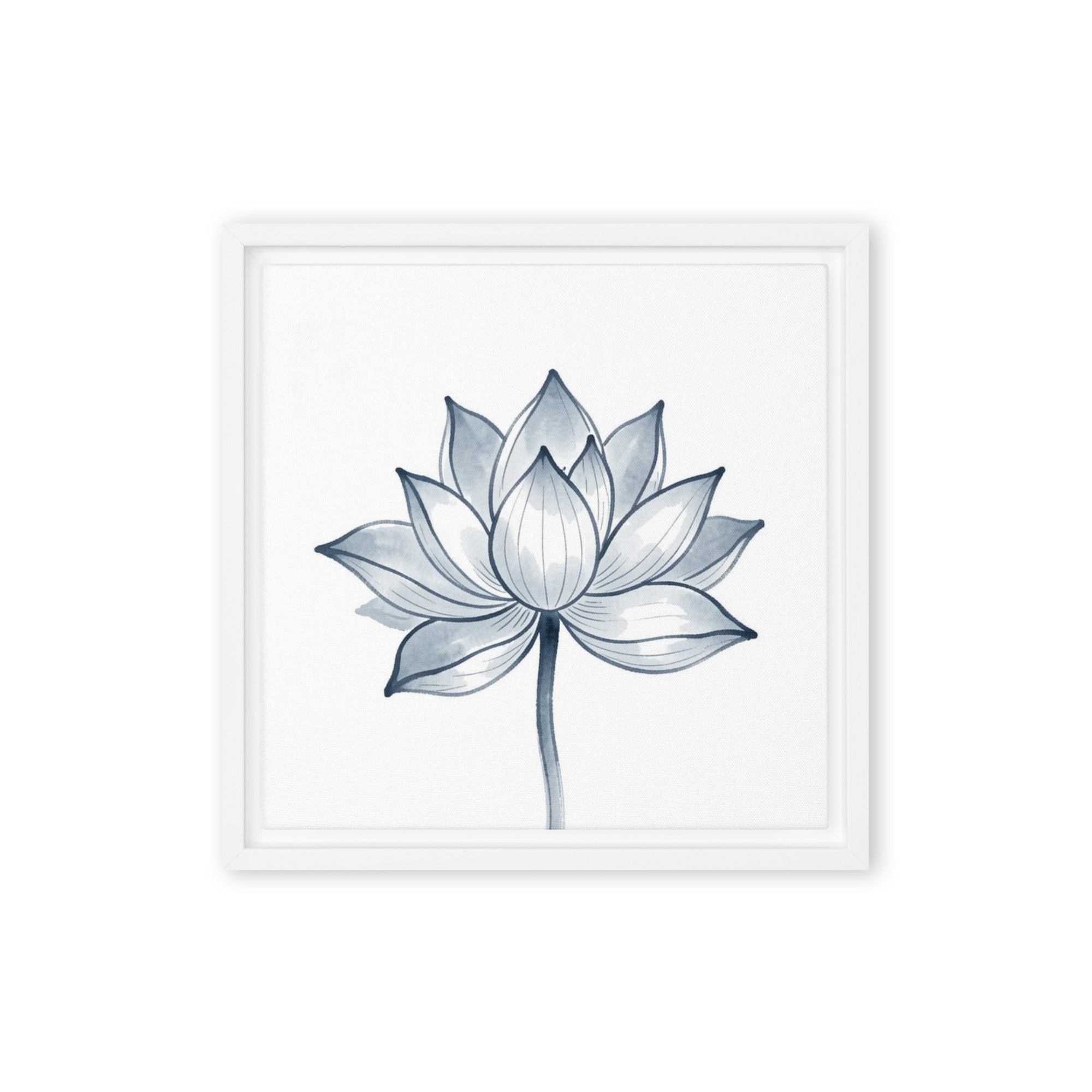 Slate XIX framed canvas print front-facing product image in white frame