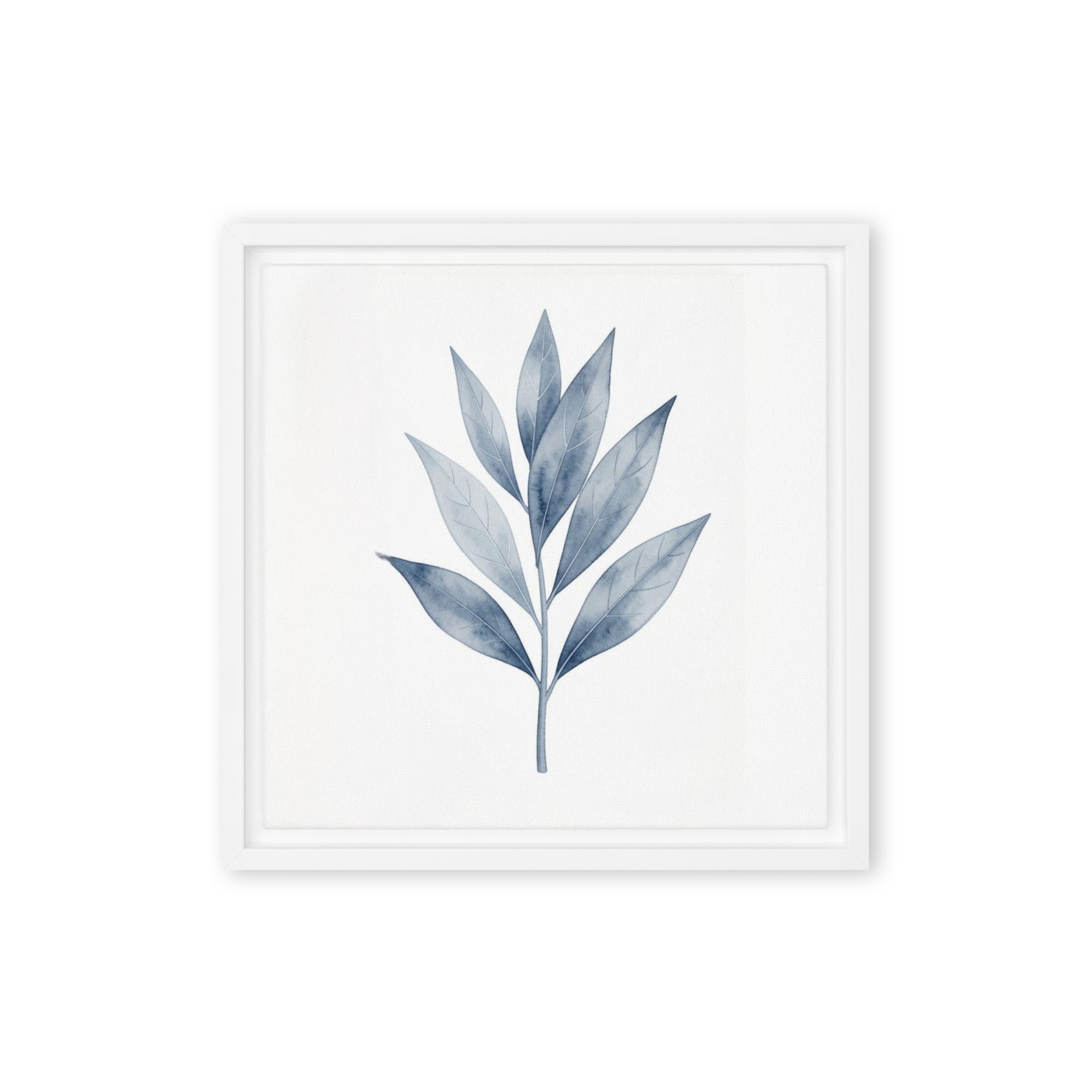 Slate XX framed canvas print front-facing product image in white frame