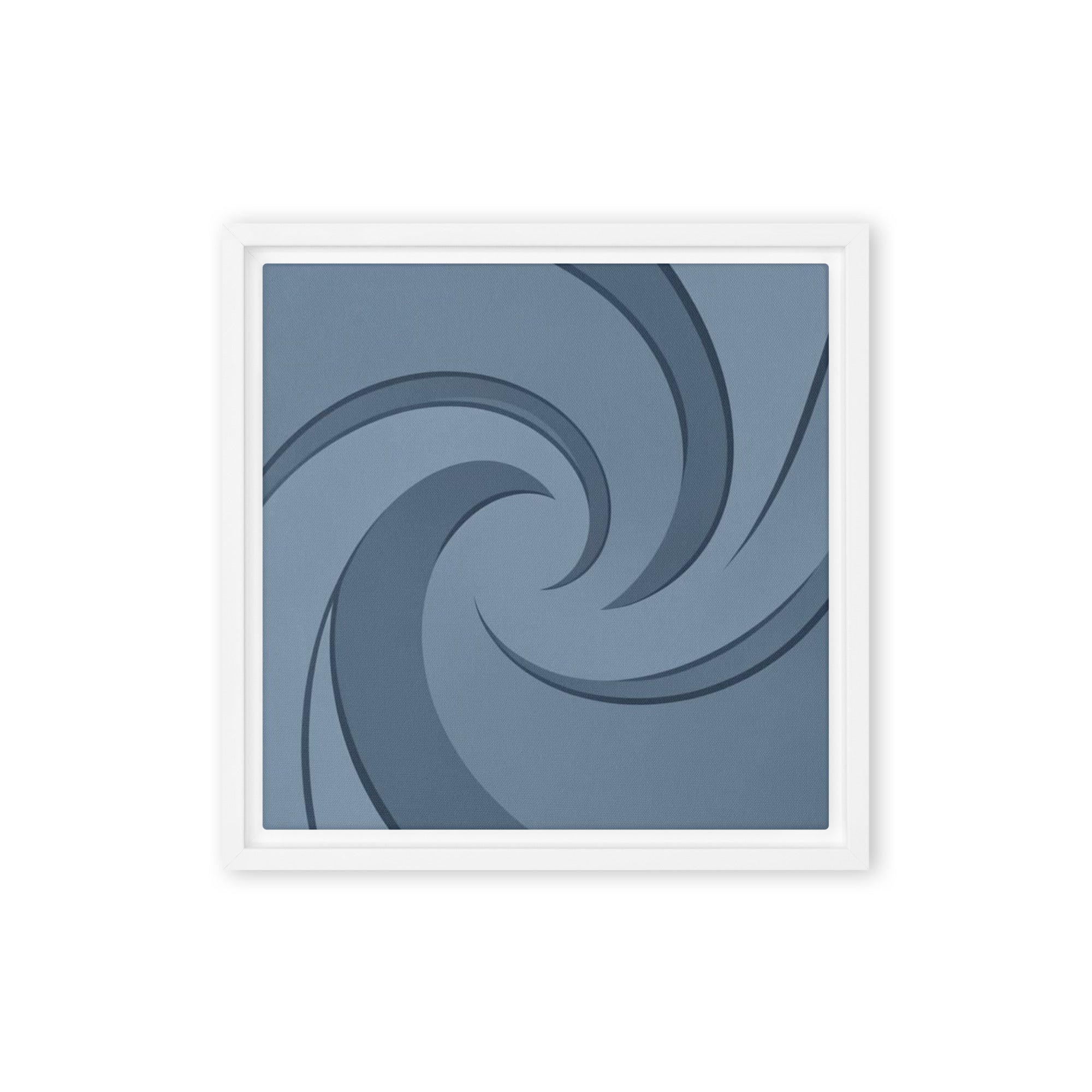 Slate XXII framed canvas print front-facing product image in white frame
