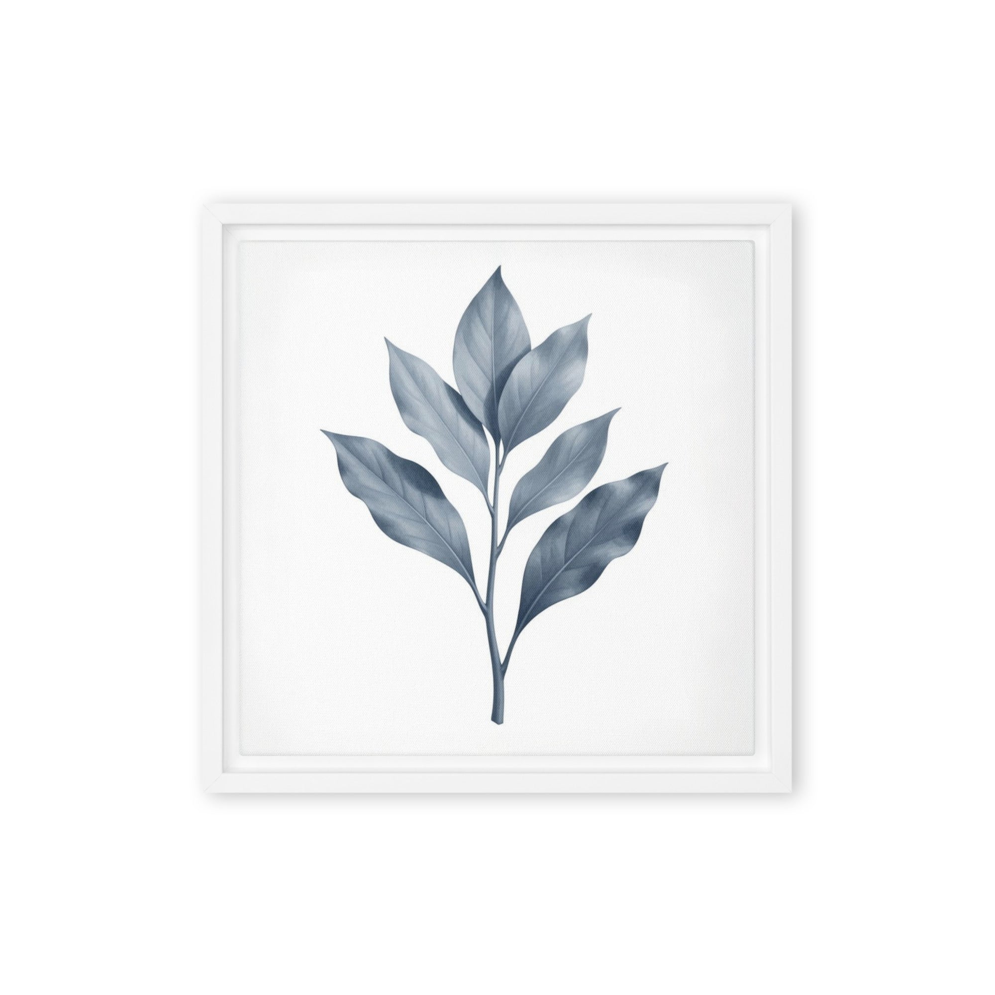 Slate XXIII framed canvas print front-facing product image in white frame