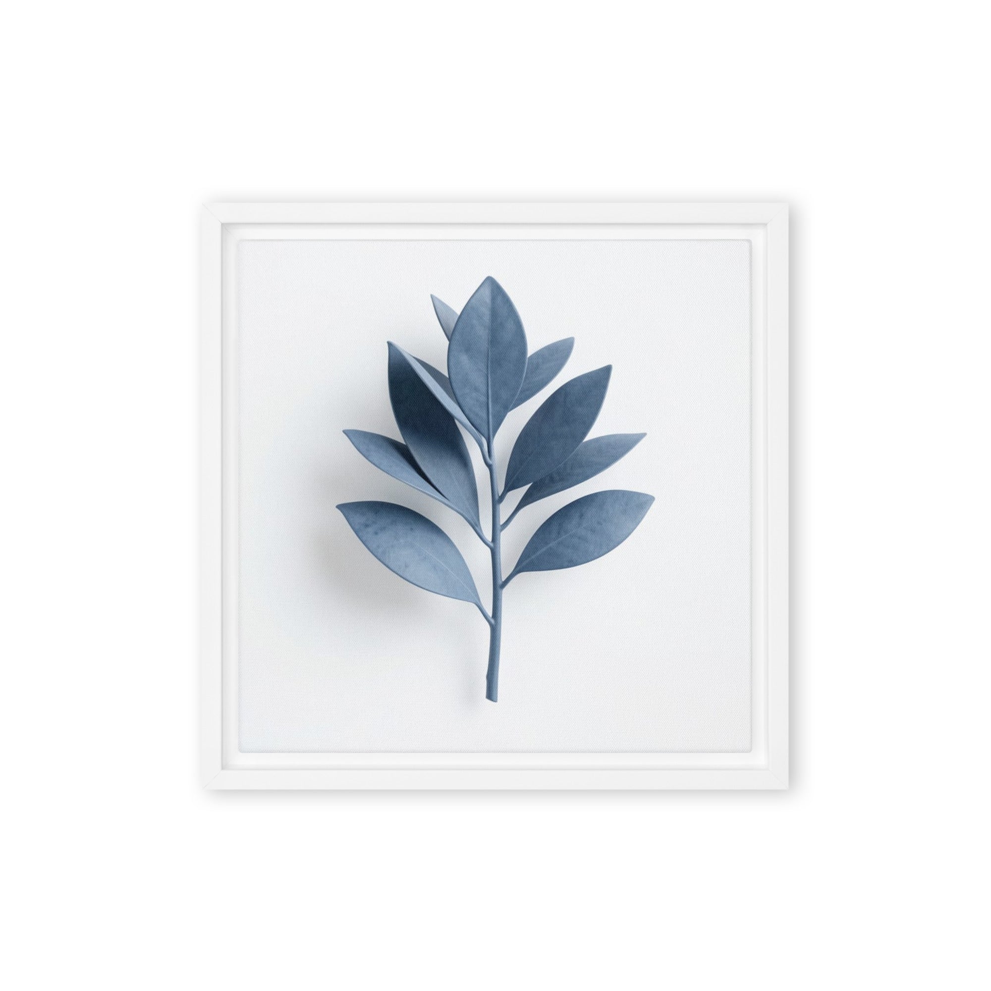 Slate XXVIII framed canvas print front-facing product image in white frame