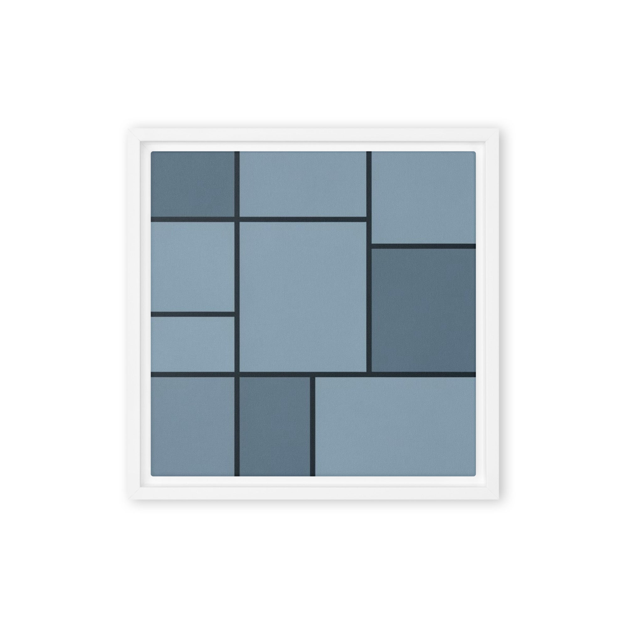 Slate XXIX framed canvas print front-facing product image in white frame