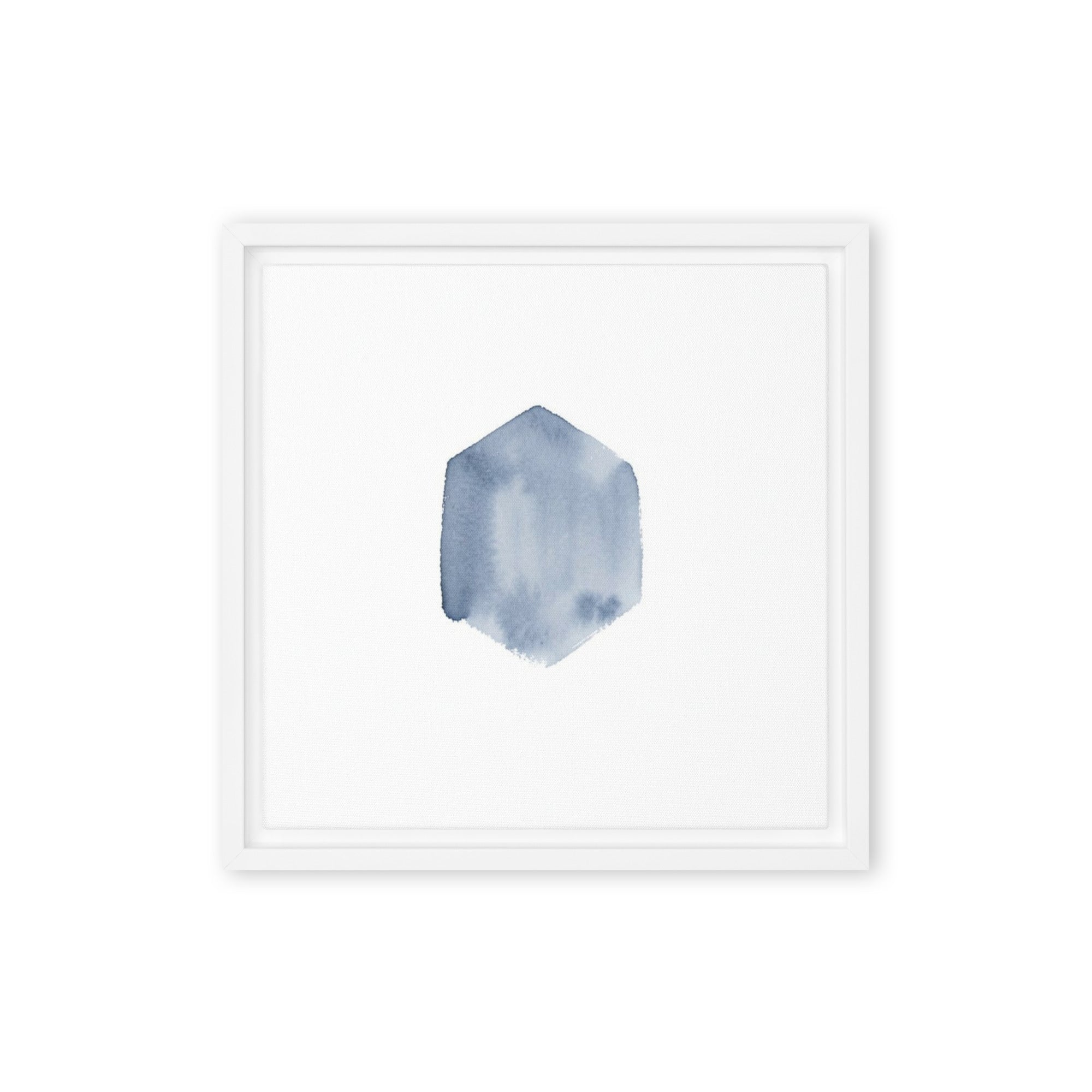 Slate XXXI framed canvas print front-facing product image in white frame