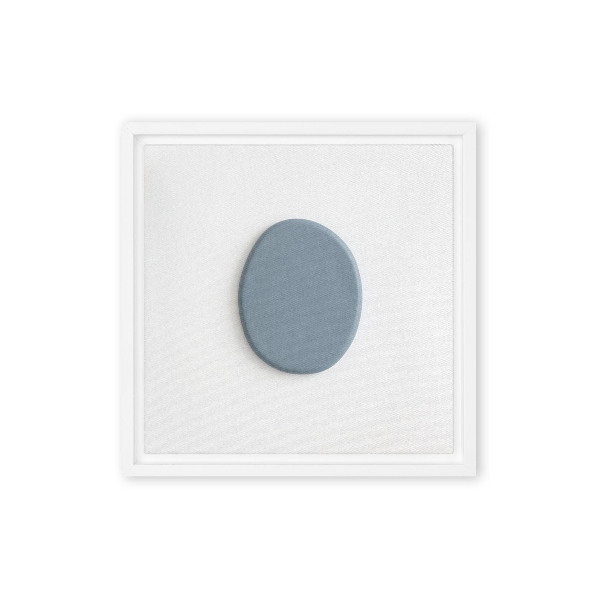 Slate XXXIII framed canvas print front-facing product image in white frame