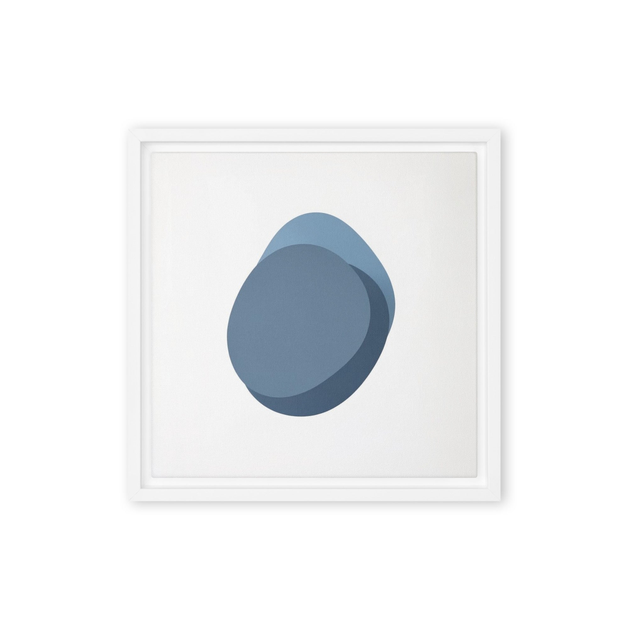 Slate XXXV framed canvas print front-facing product image in white frame