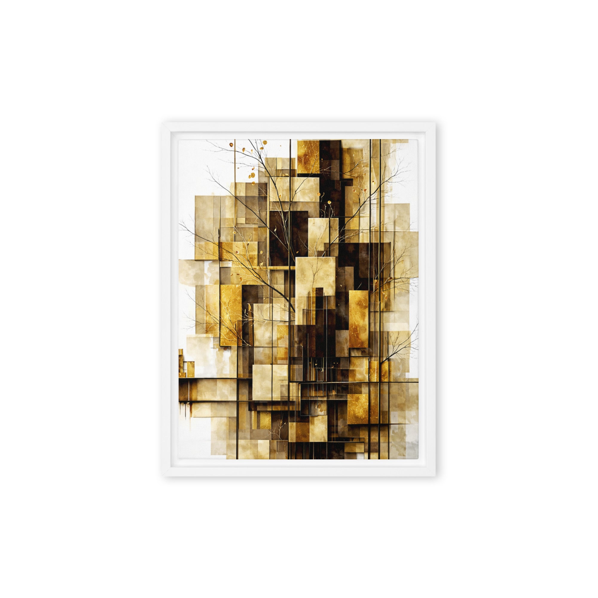 Altin framed canvas print product mockup in black frame, 18 x 24 inch large size