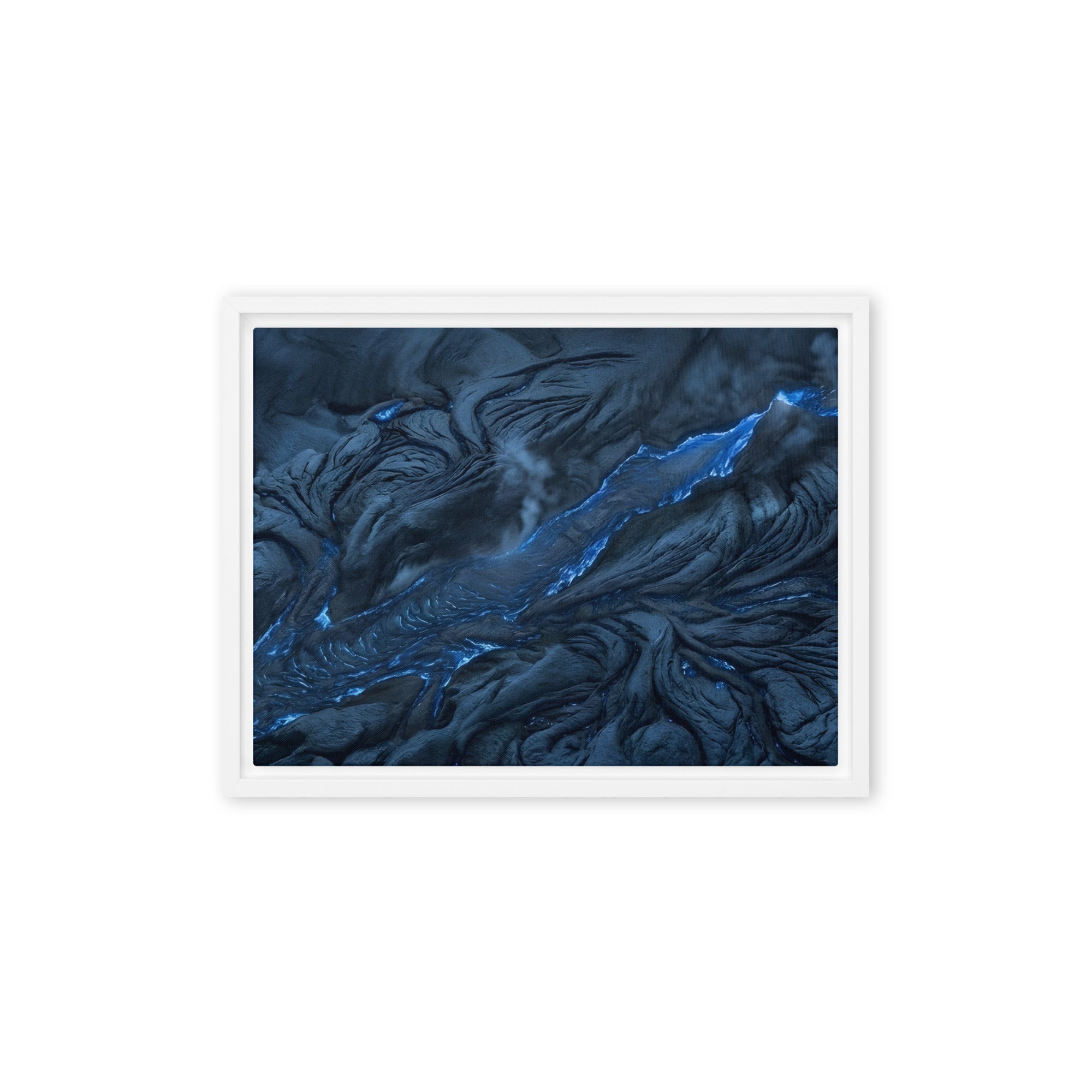 Vent framed canvas print image for product listing in brown frame, 12 x 12 inch universal size