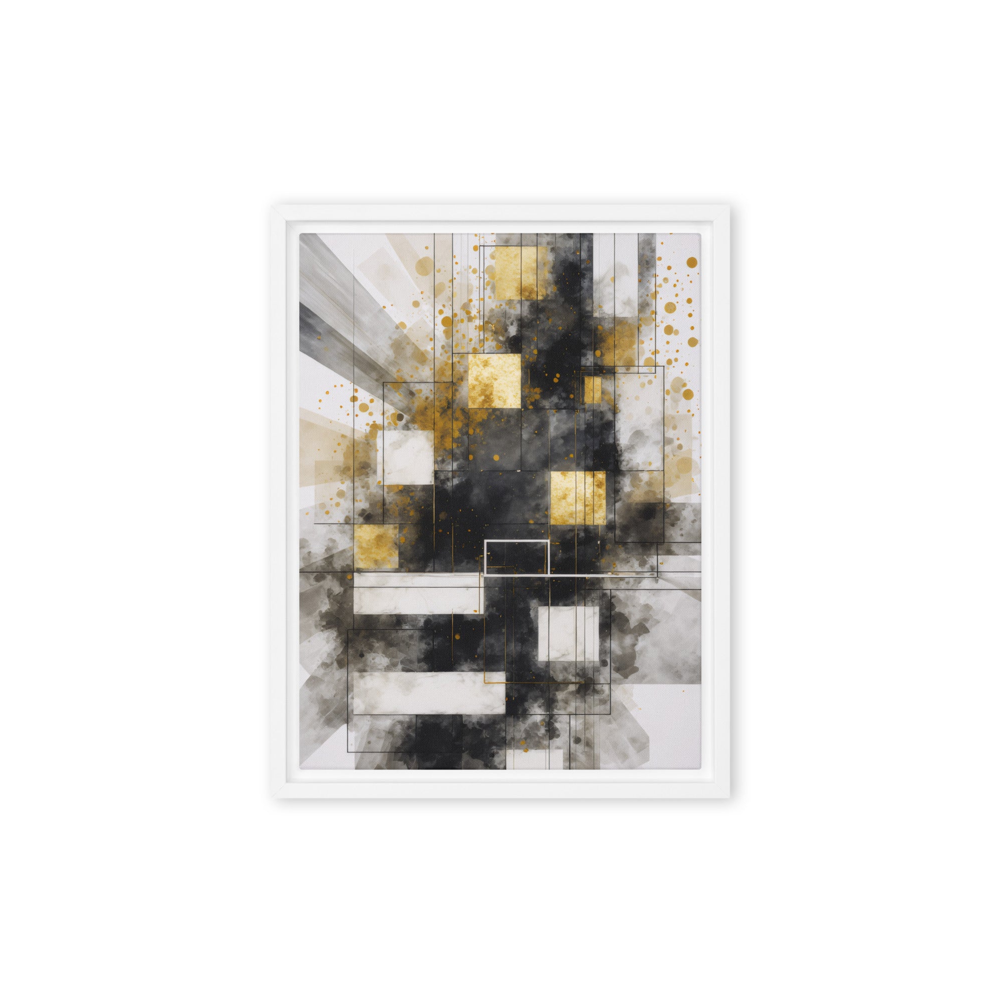 Oriana framed canvas print front-facing product image in brown frame, 9 x 12 inch universal size