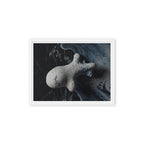ASTEROID — Framed Canvas, White, 12×16