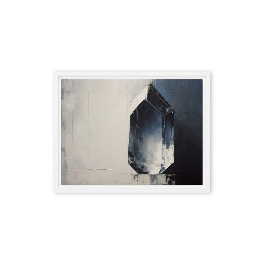 CHIP — Framed Canvas, White, 12×16
