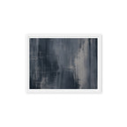 ETCH VI — Framed Canvas, White, 12×16