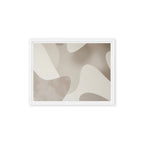 JACQUARD — Framed Canvas, White, 12×16