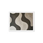 TWILL — Framed Canvas, White, 12×16