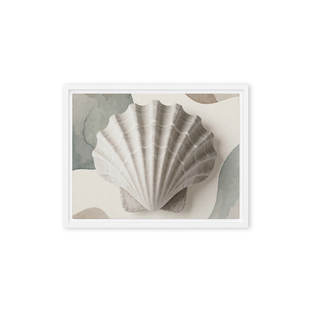 CASTING — Framed Canvas, White, 12×16