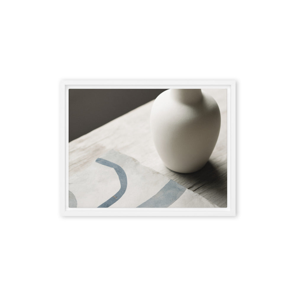 VESSEL — Framed Canvas, White, 12×16