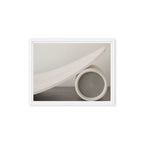 CAMFER — Framed Canvas, White, 12×16