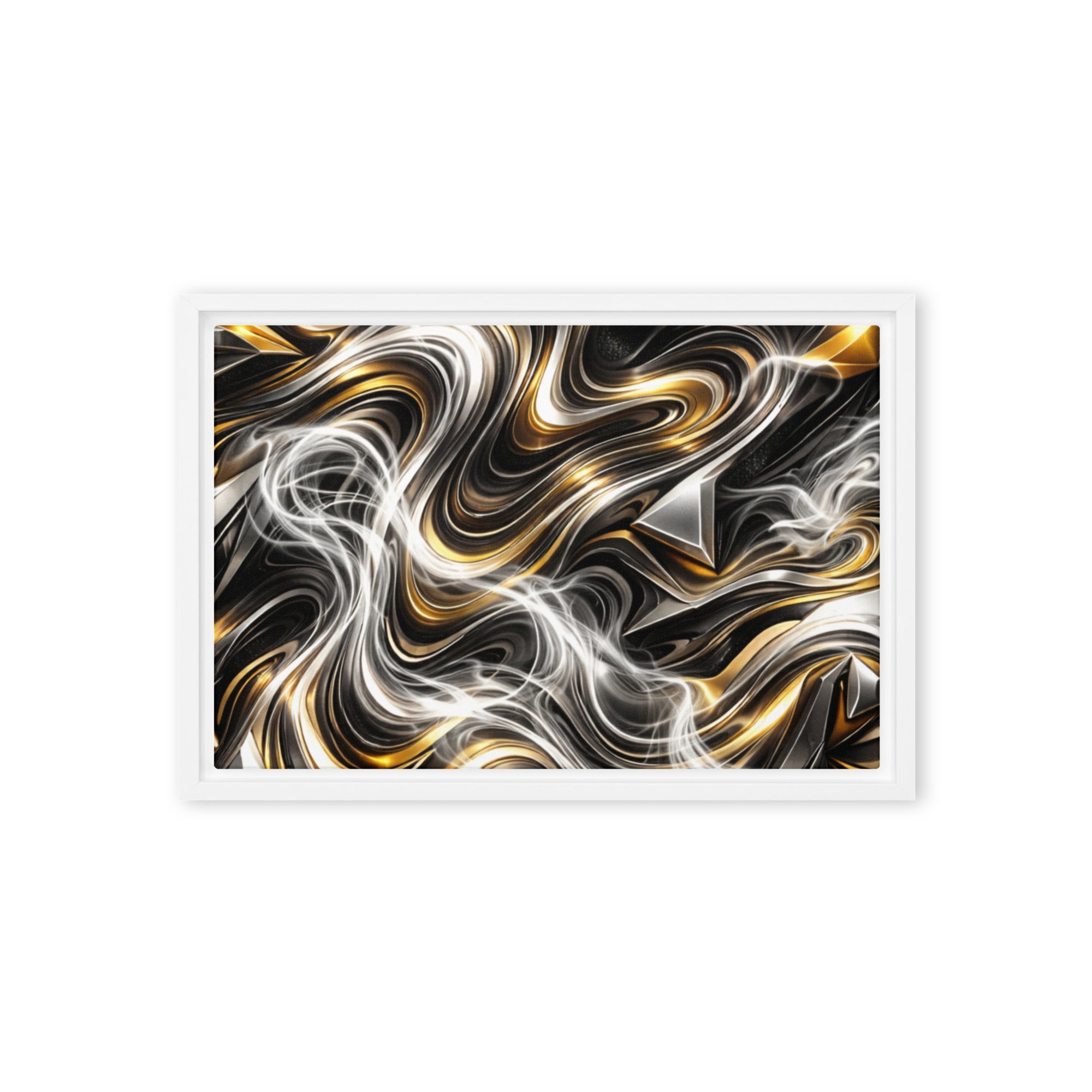 Ouro framed canvas print image for product listing in black frame, 20 x 30 inch large size