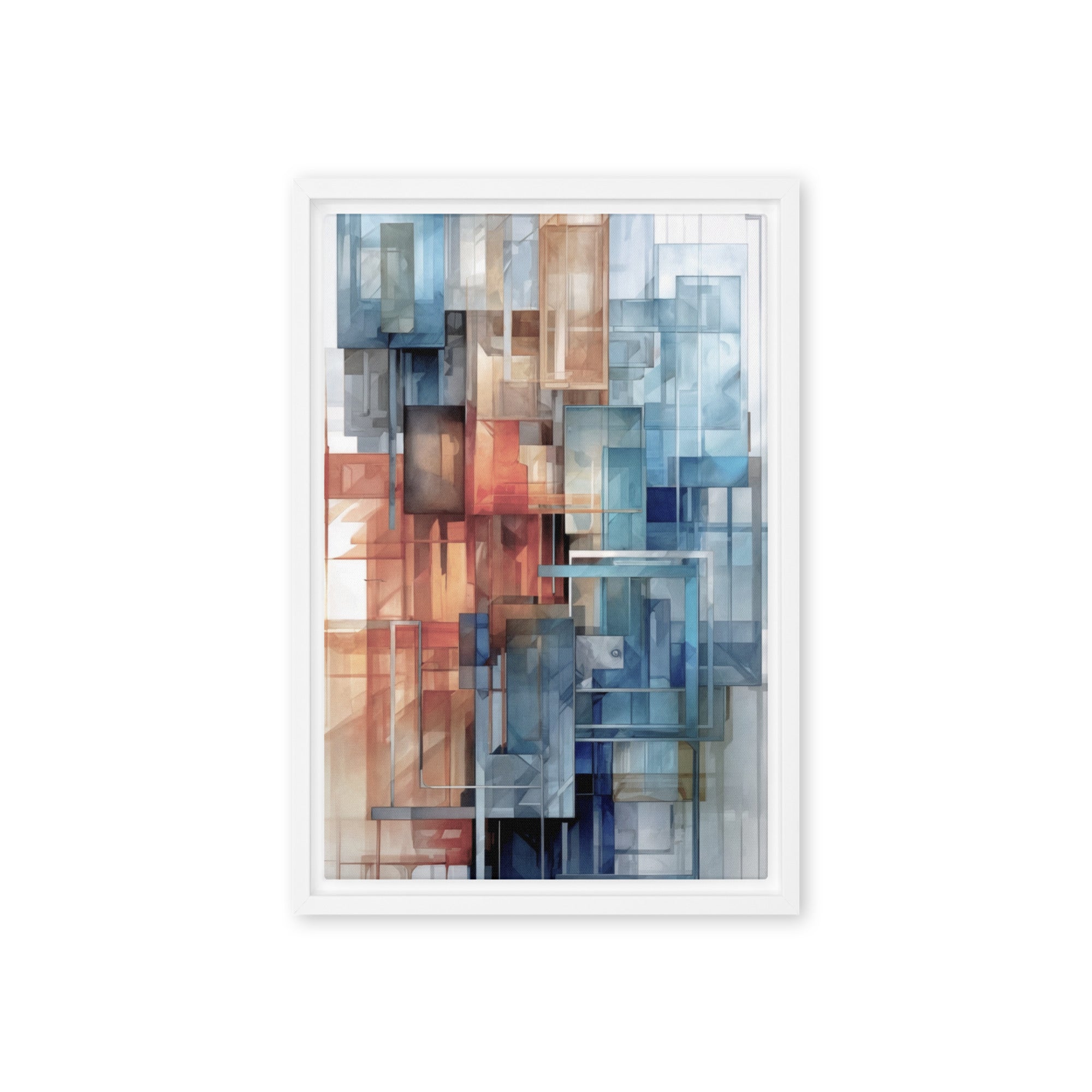 Future framed canvas print wall display image in black frame, 24 x 36 inch statement piece