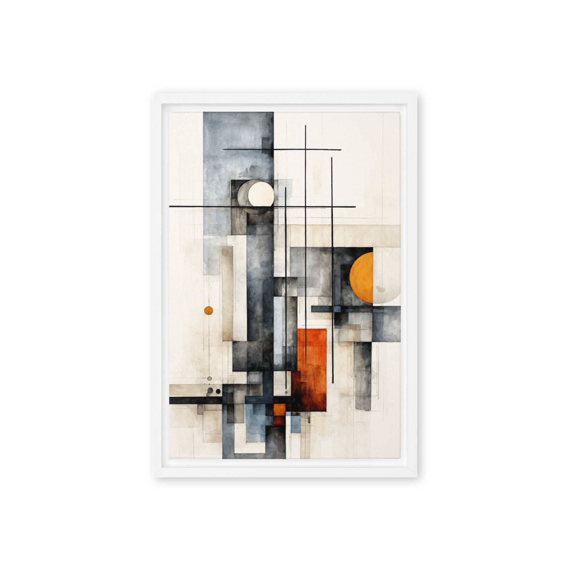 Girder framed canvas print image for product listing in brown frame, 12 x 18 inch universal size